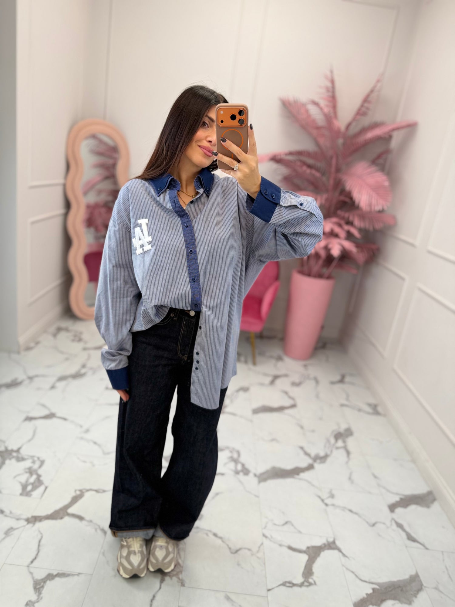 Camicia over “Blue LA” VICOLO