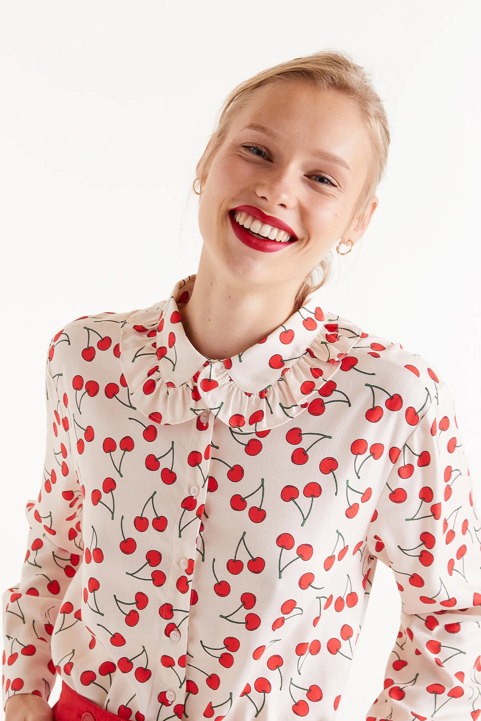 Camicia “Cherry Rouches” COMPANIA FANTASTICA