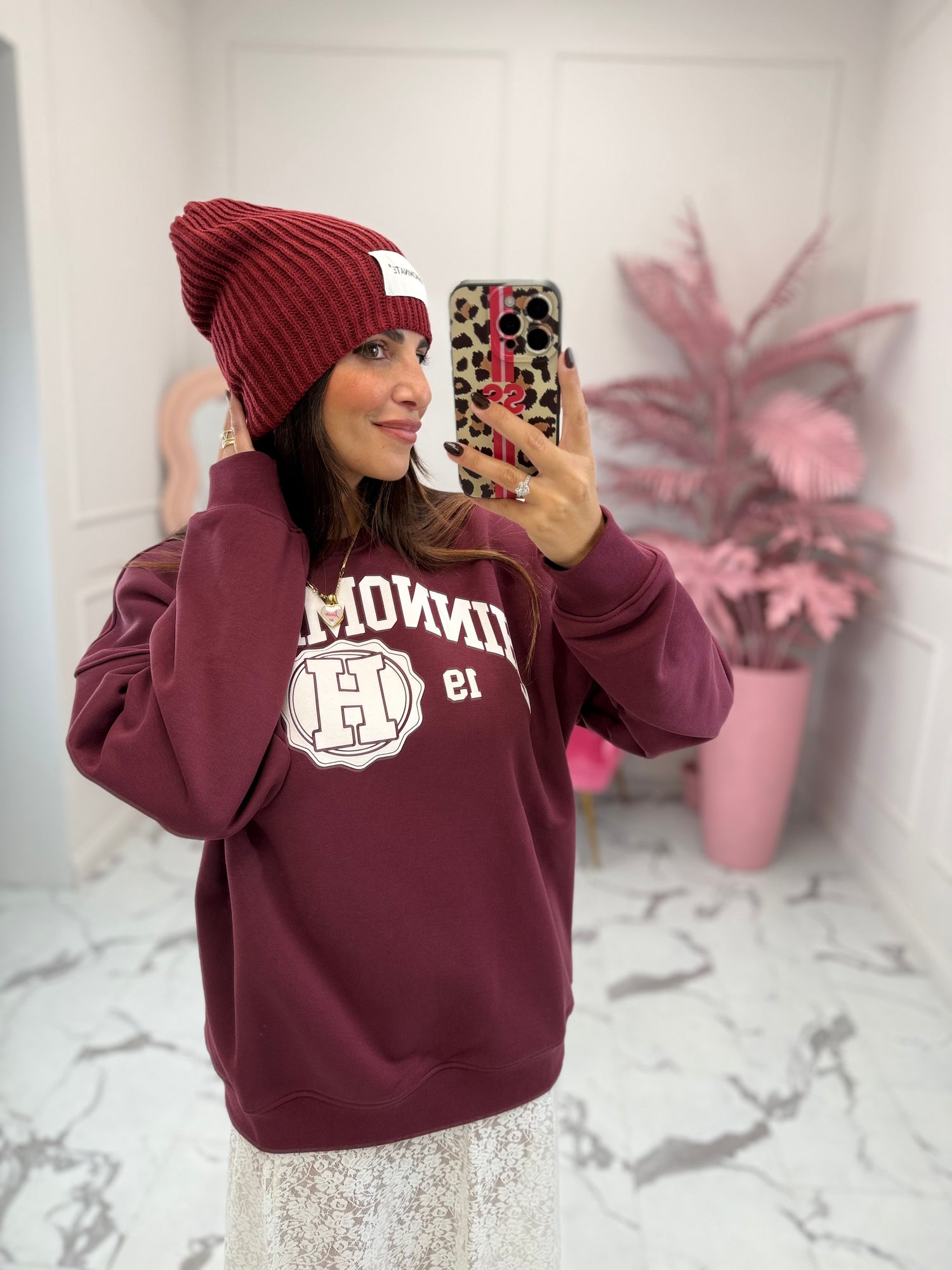 Felpa girocollo over “College” NEW HINNOMINATE