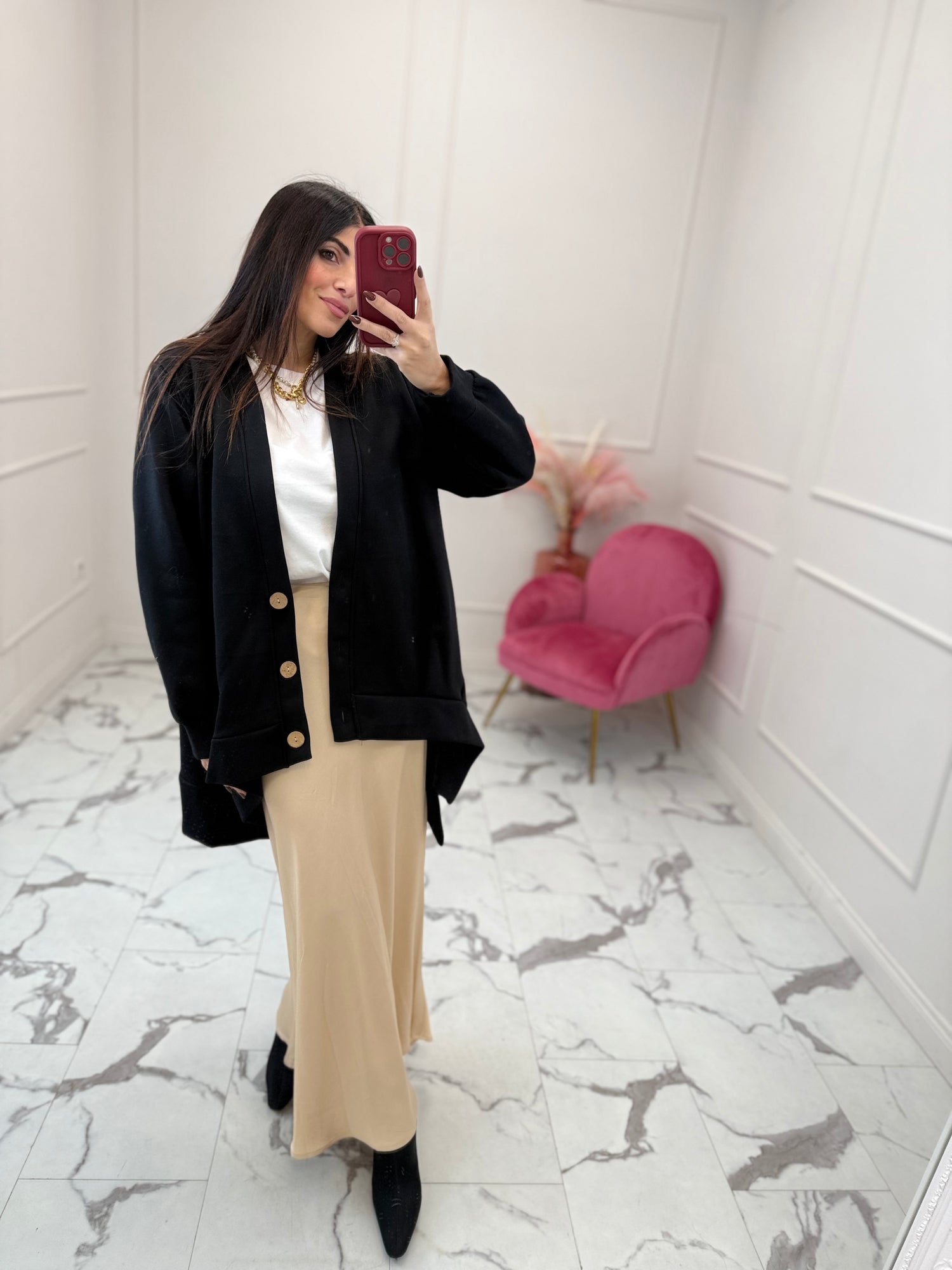 Cardigan in felpa “over” LIP