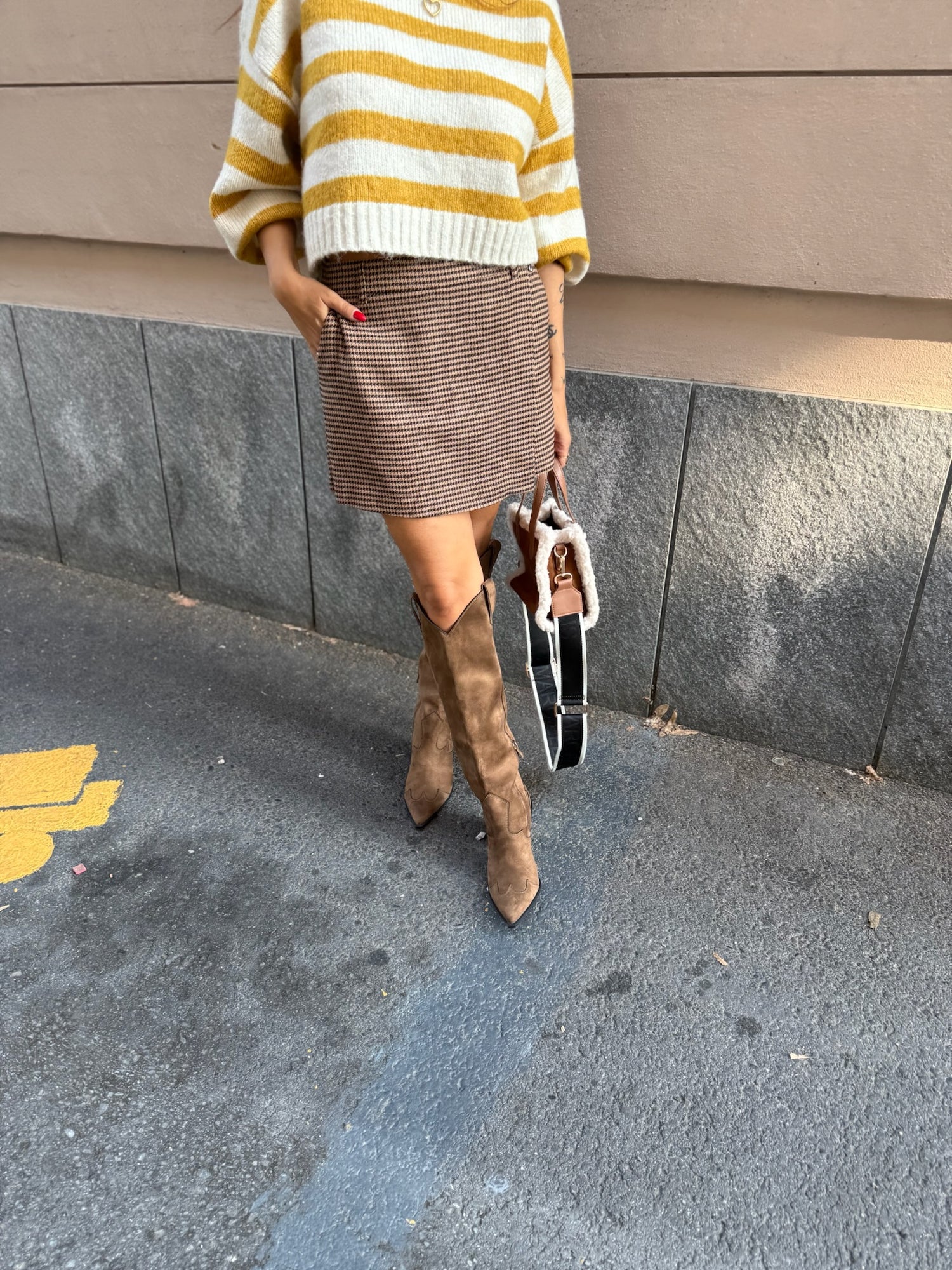 Texano alto suede “Dakota” CORINA