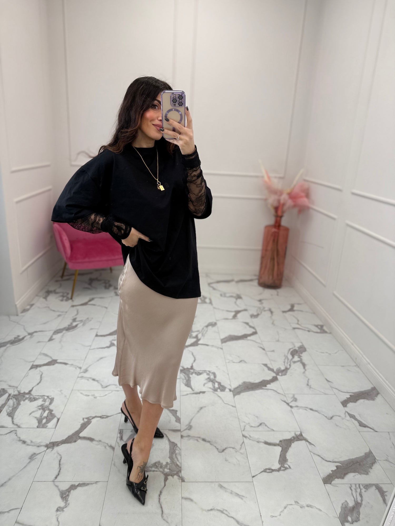 Gonna longuette “New Raso” HAVE ONE