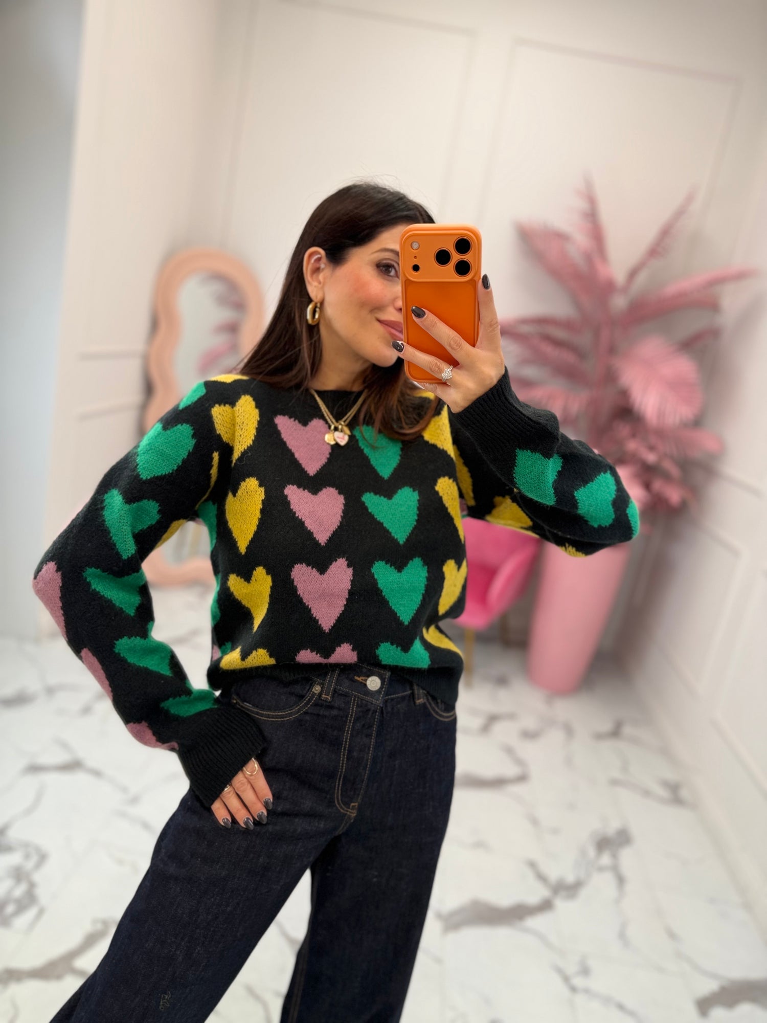 Maglione “Multicolor heart” COMPANIA FANTASTICA