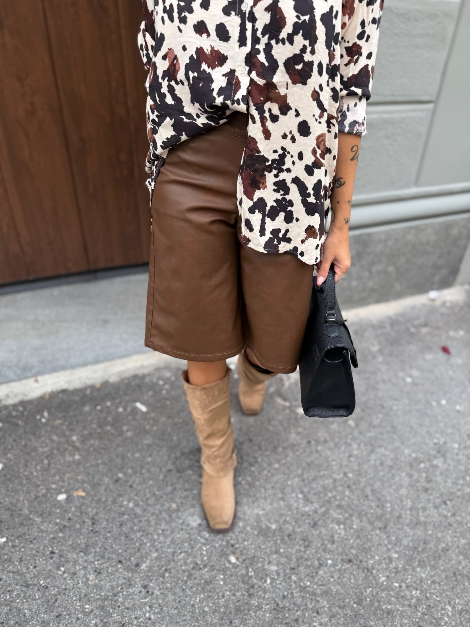 Bermuda in ecopelle “Laura” JJXX