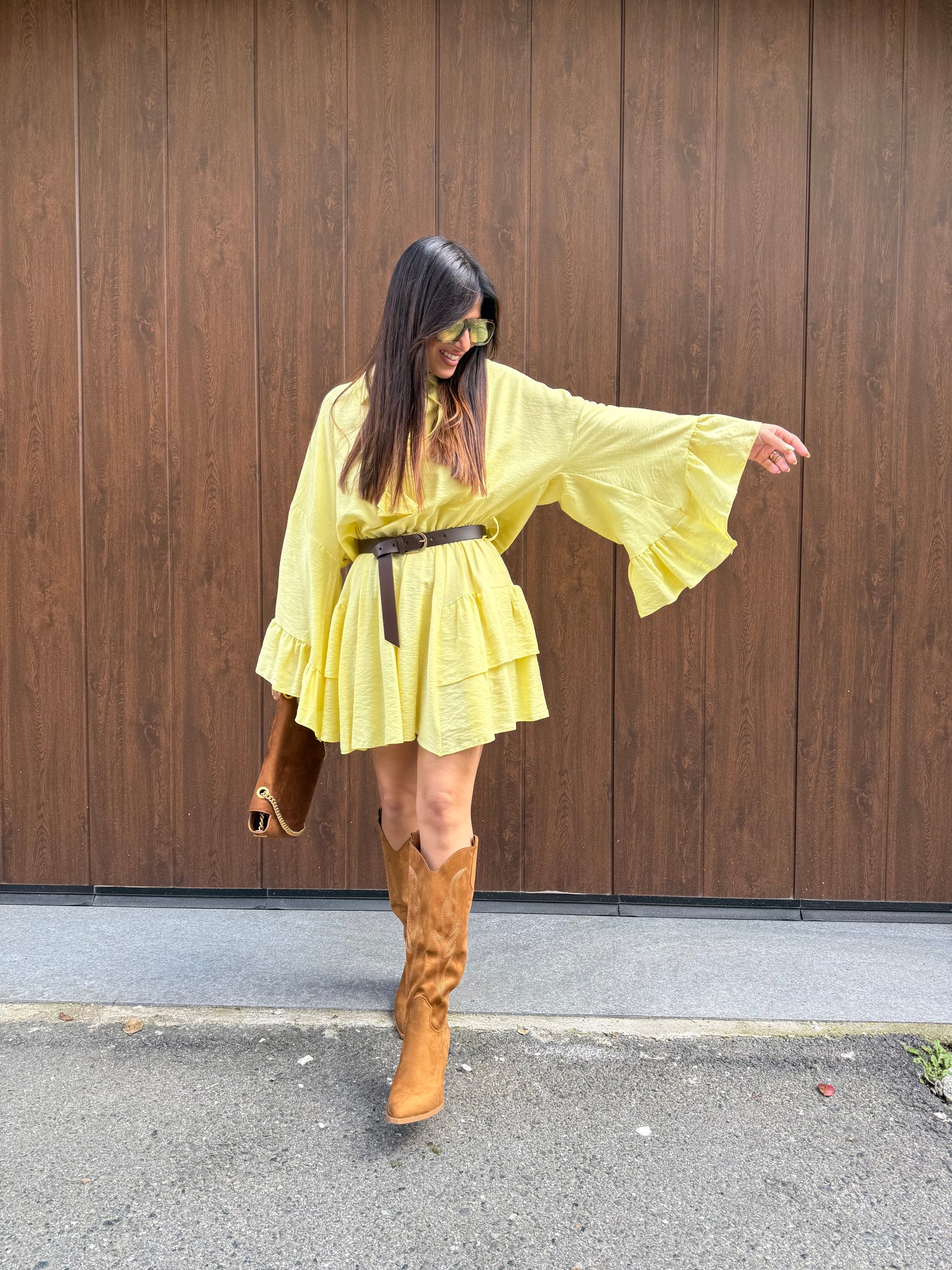 Texano in suede lavorato LIP