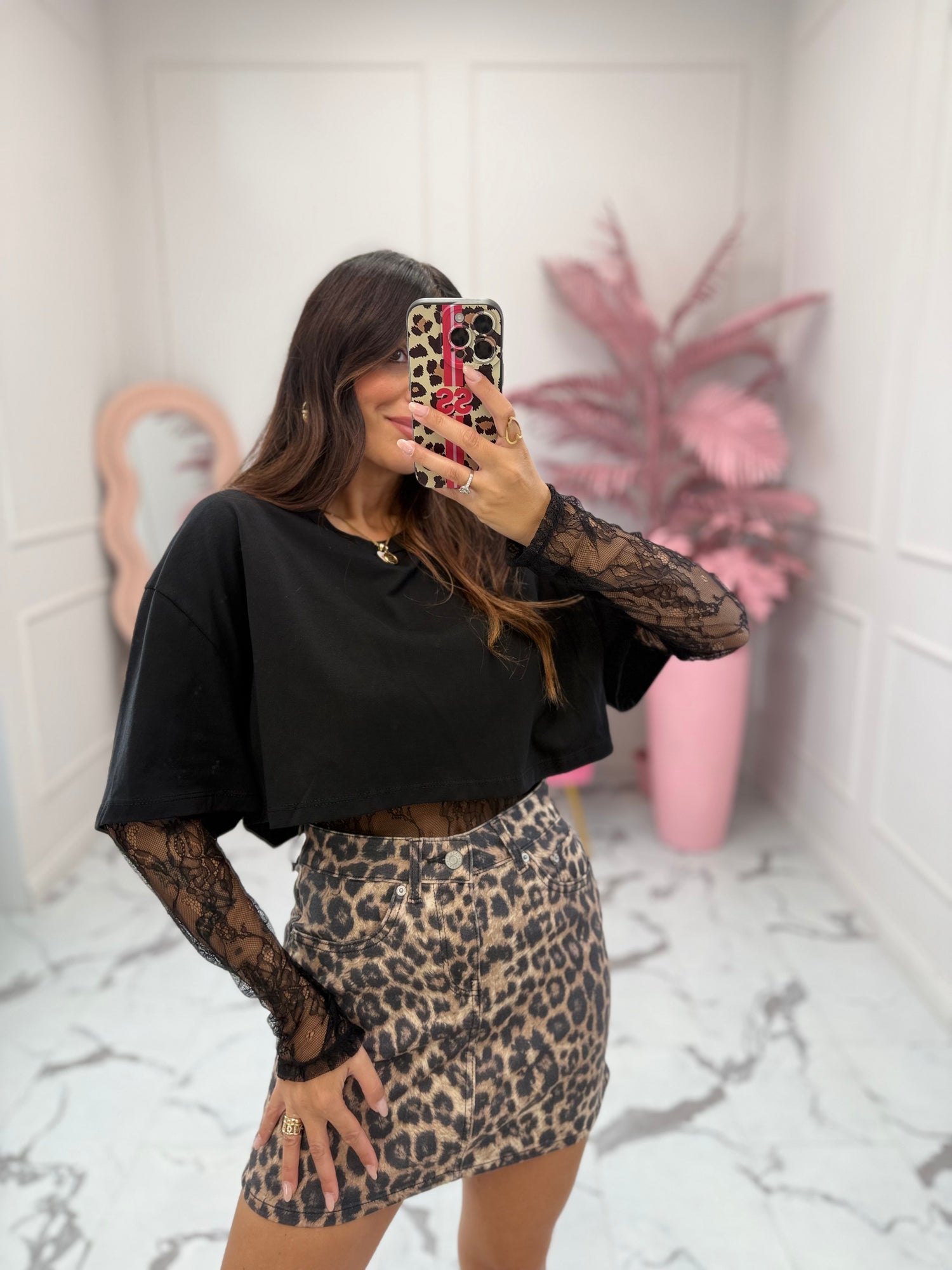 T-shirt crop body “Lace” HAVE ONE