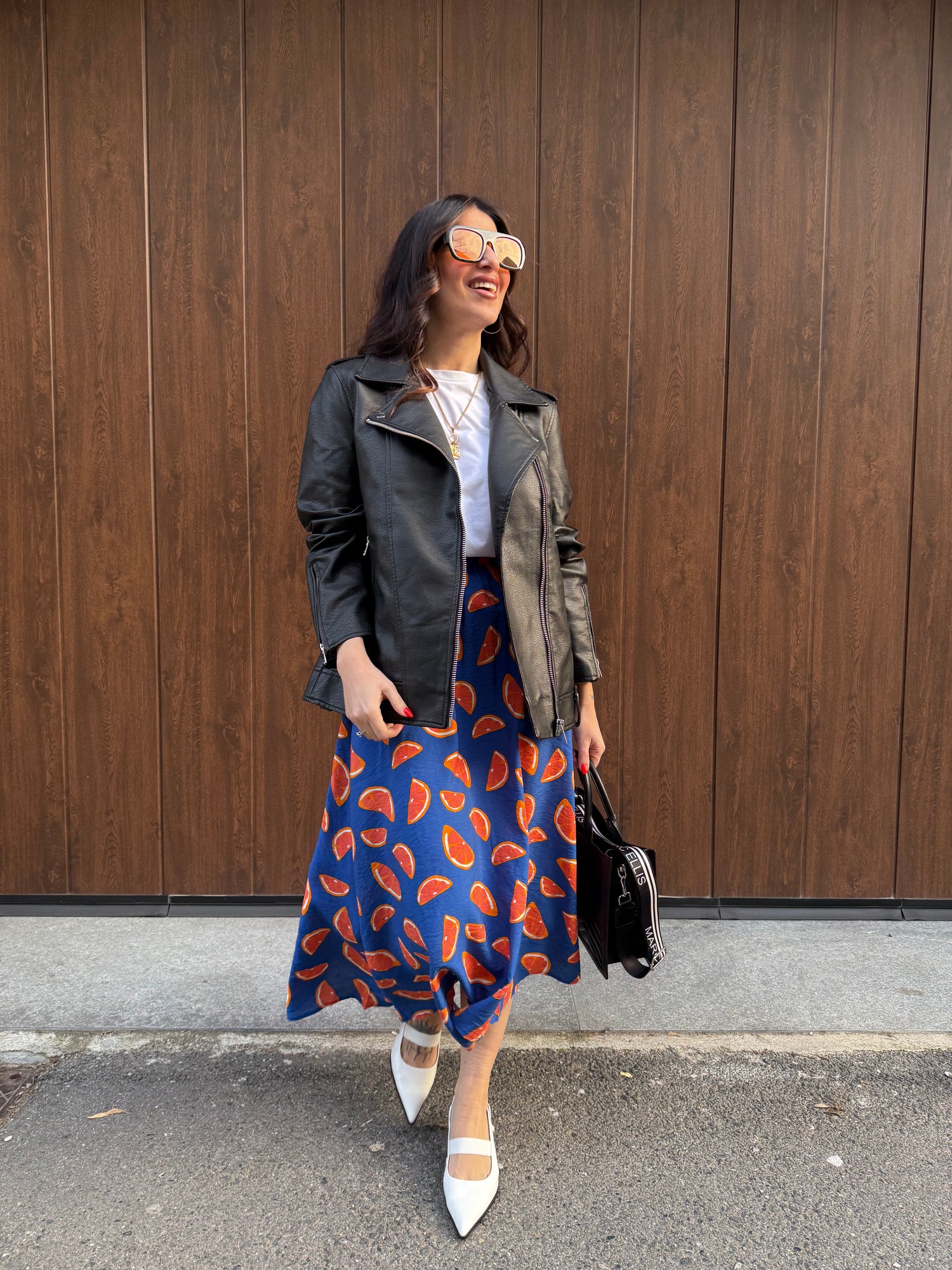 Chiodo ecopelle over “Mille” ONLY