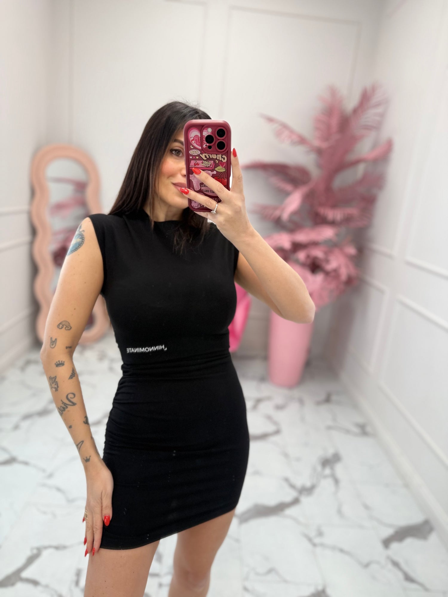 Abito corto con arricciatura NEW HINNOMINATE