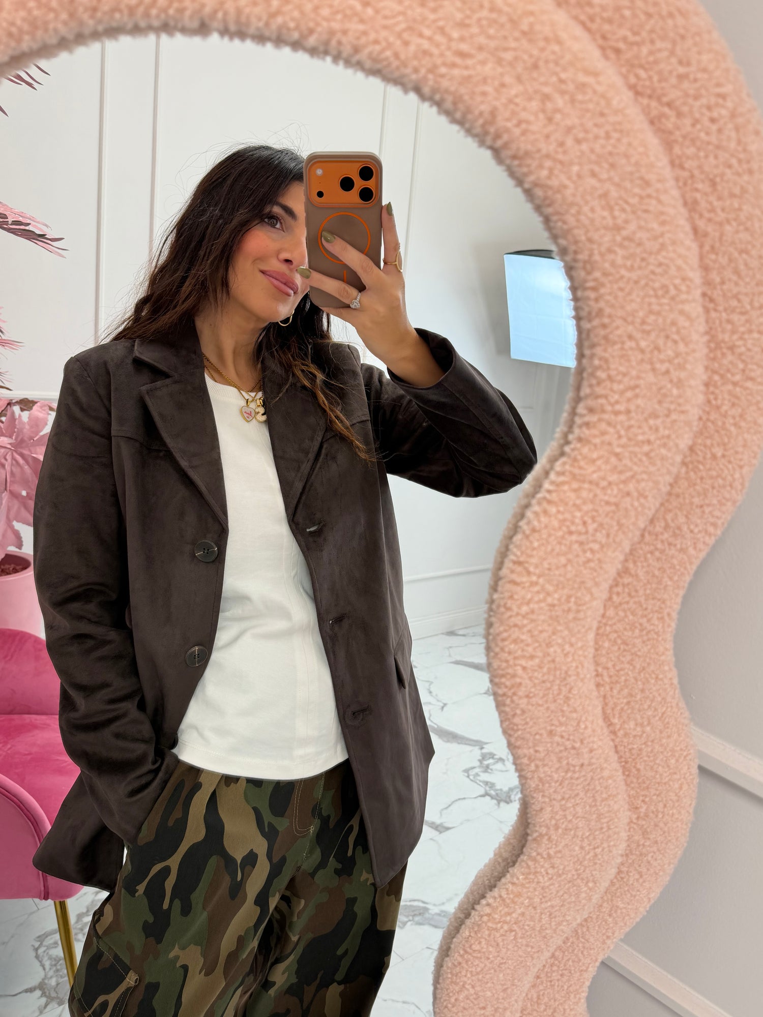 Giacca suede “Tulip” ONLY