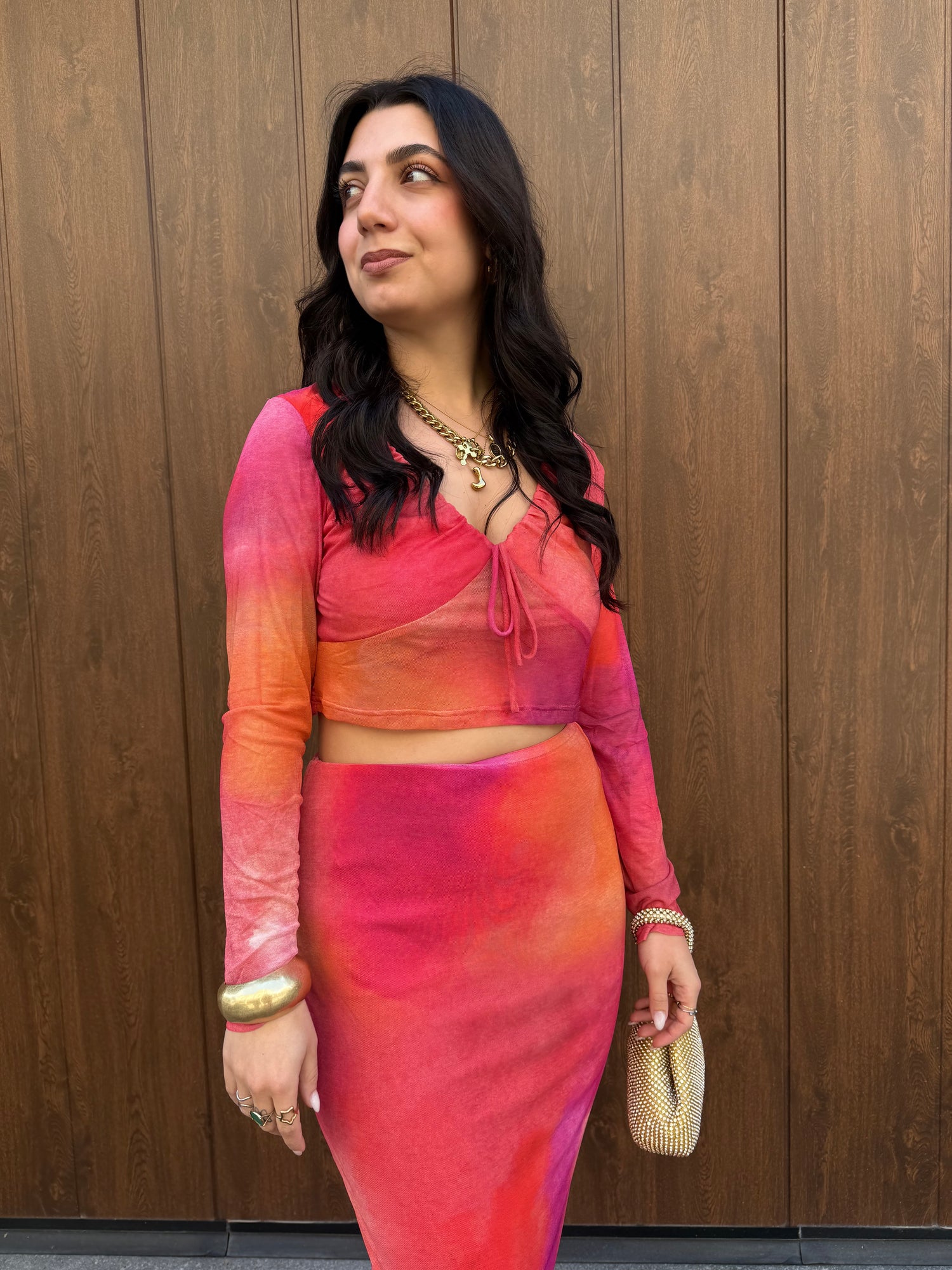 Maglia Crop “Tie Dye” GLAMOROUS