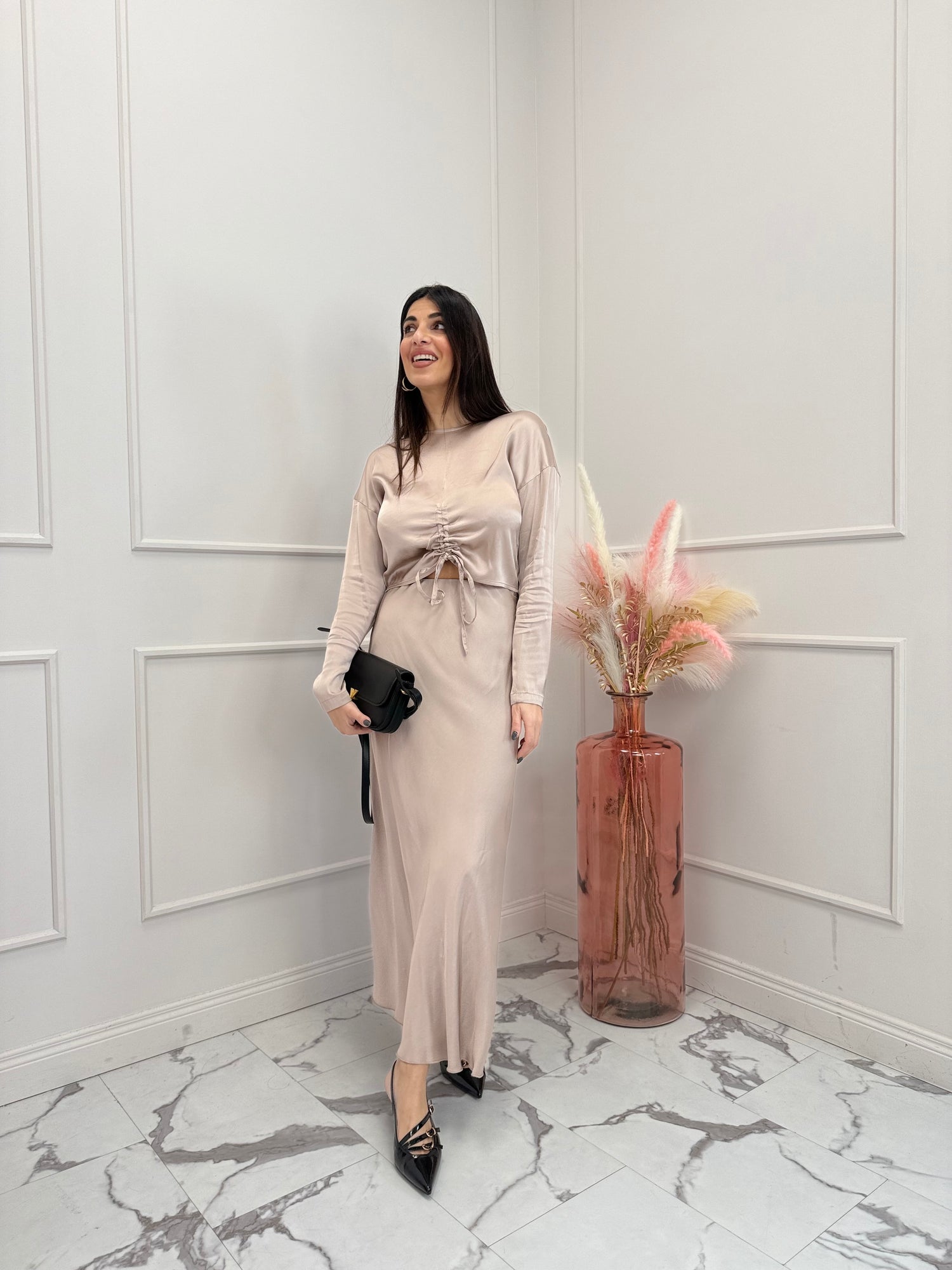 Blusa arricciata “Raso” HAVE ONE