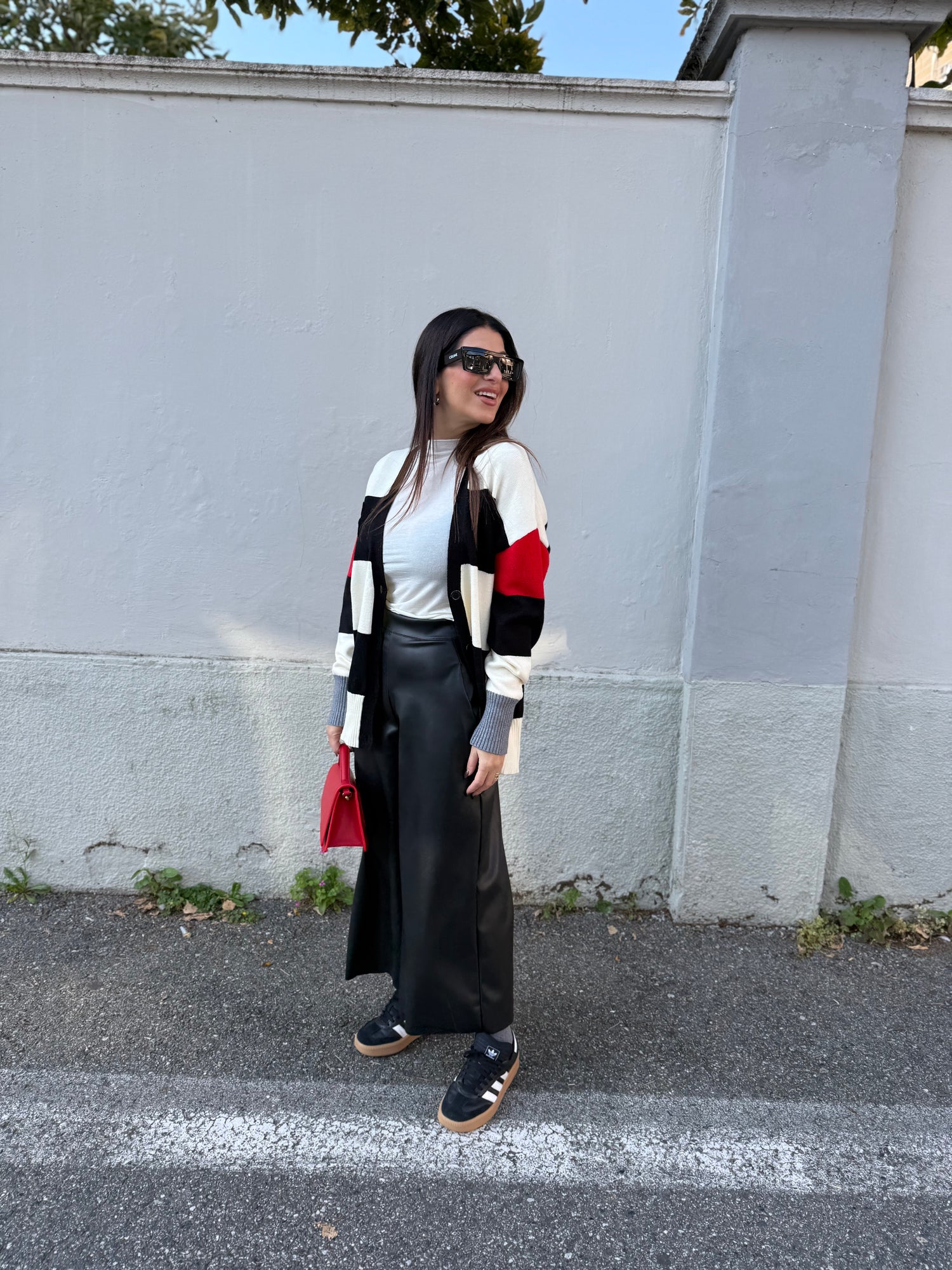 Pantalone ecopelle crop LIP