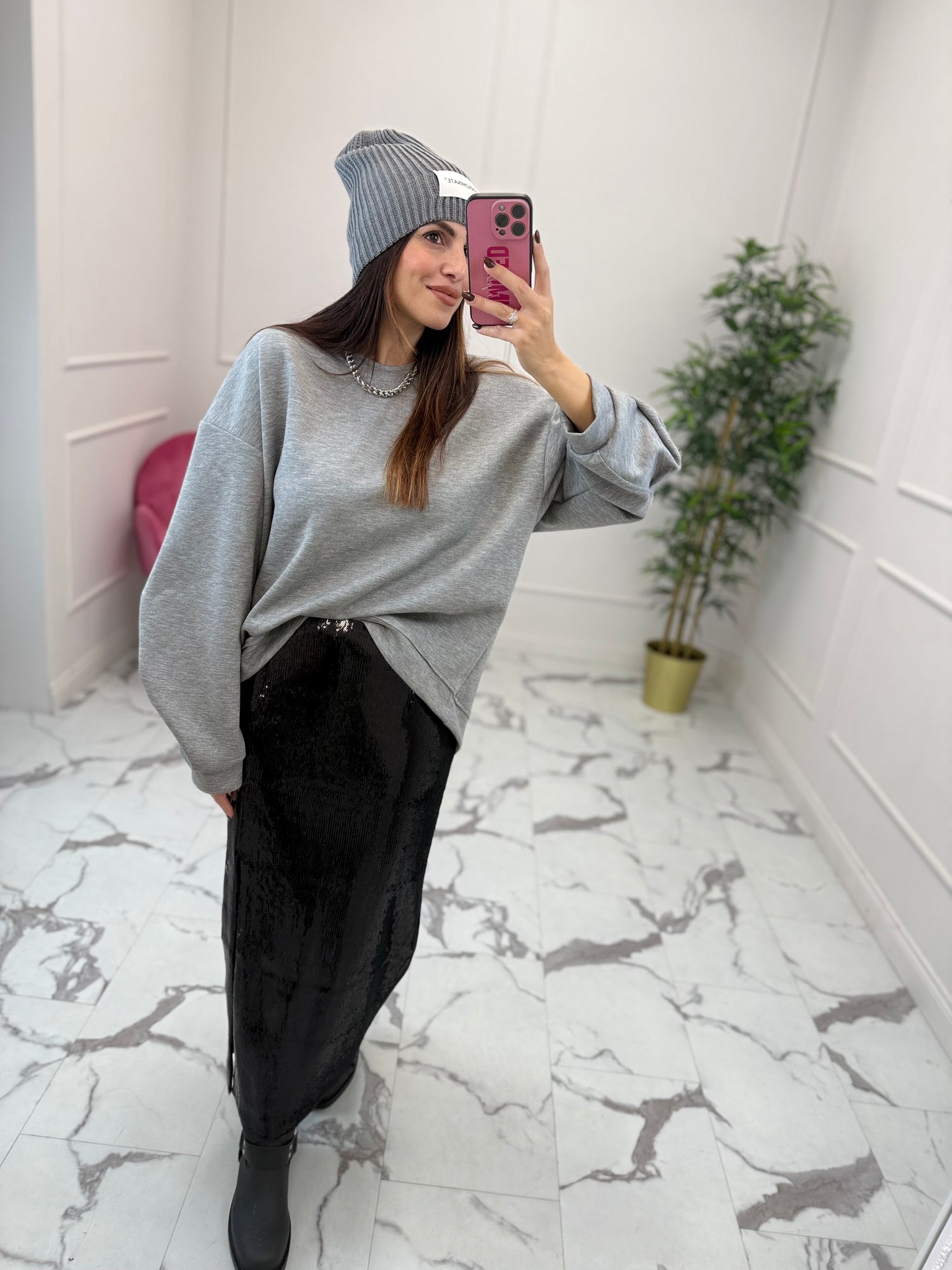 Gonna longuette “Paillettes” GLAMOROUS