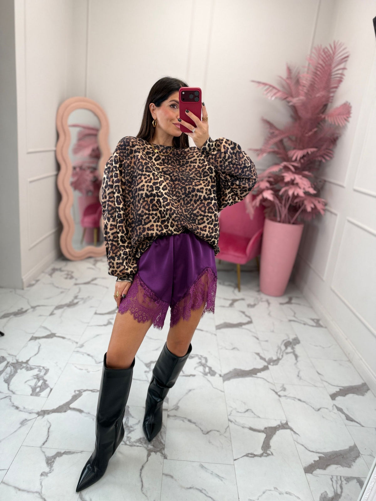 Shorts raso e pizzo HAVEONE