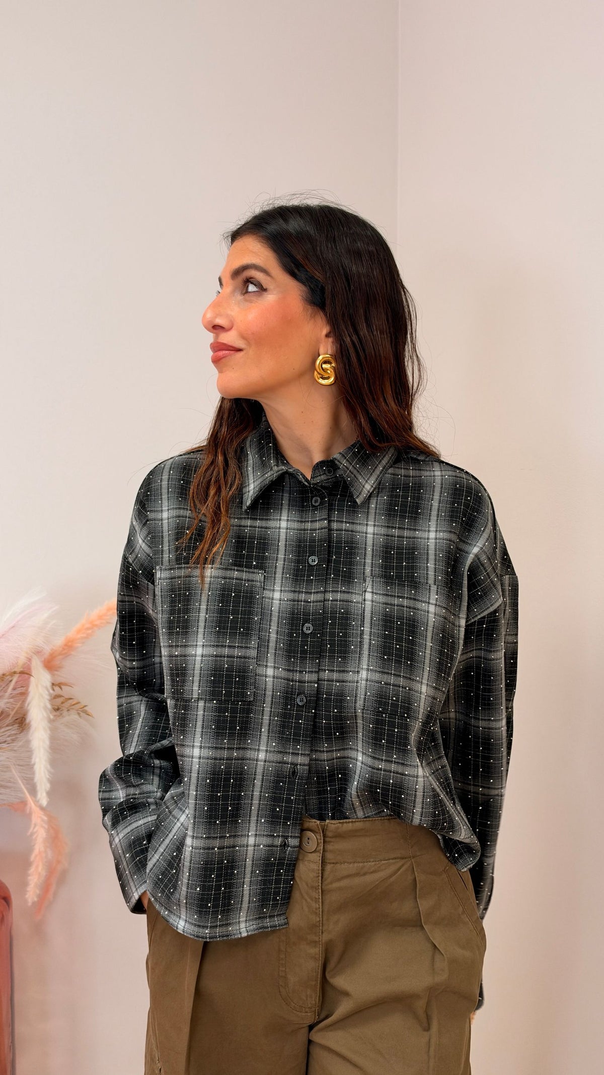 Camicia corta strass Ilston ONLY