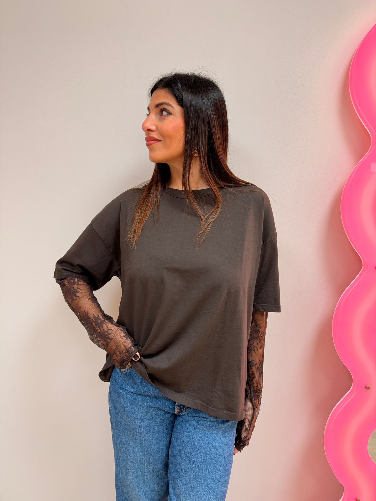 Maglia manica pizzo SUSY MIX
