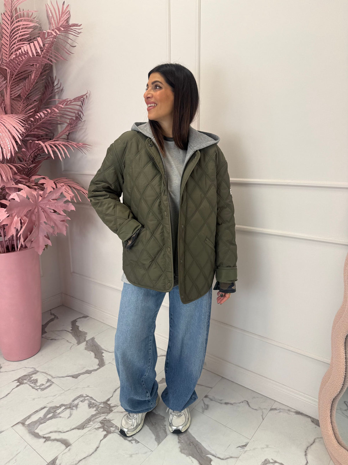 Giacca trapuntata cappuccio GUESS JEANS