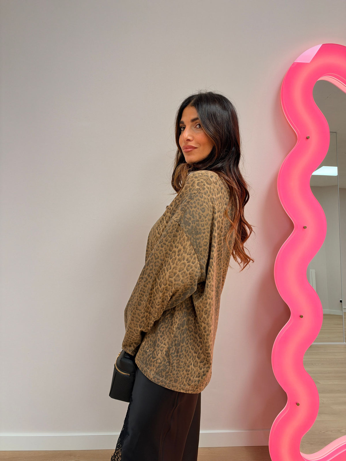 Maglia manica ampia Leopard LUMINA