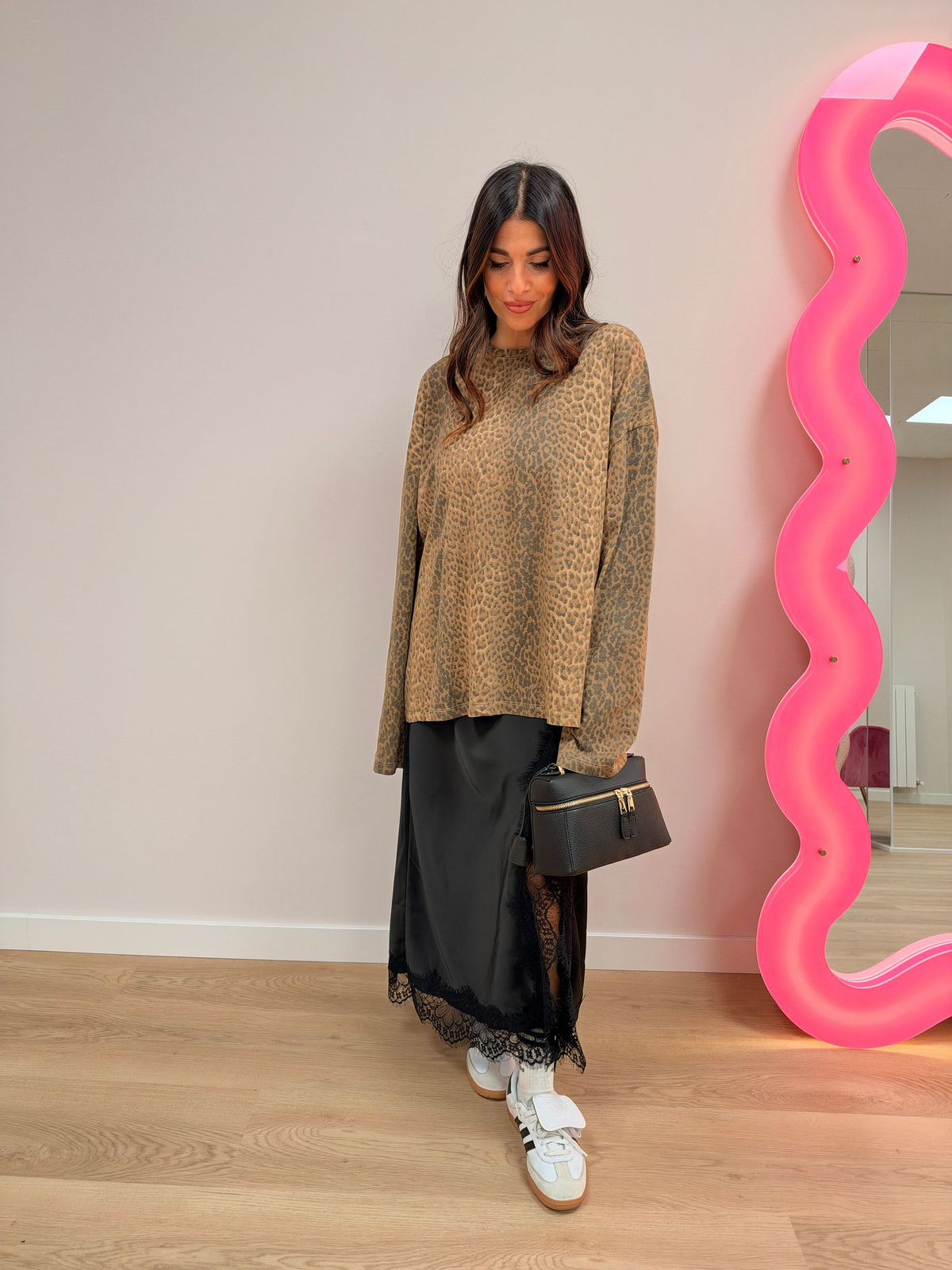 Maglia manica ampia Leopard LUMINA