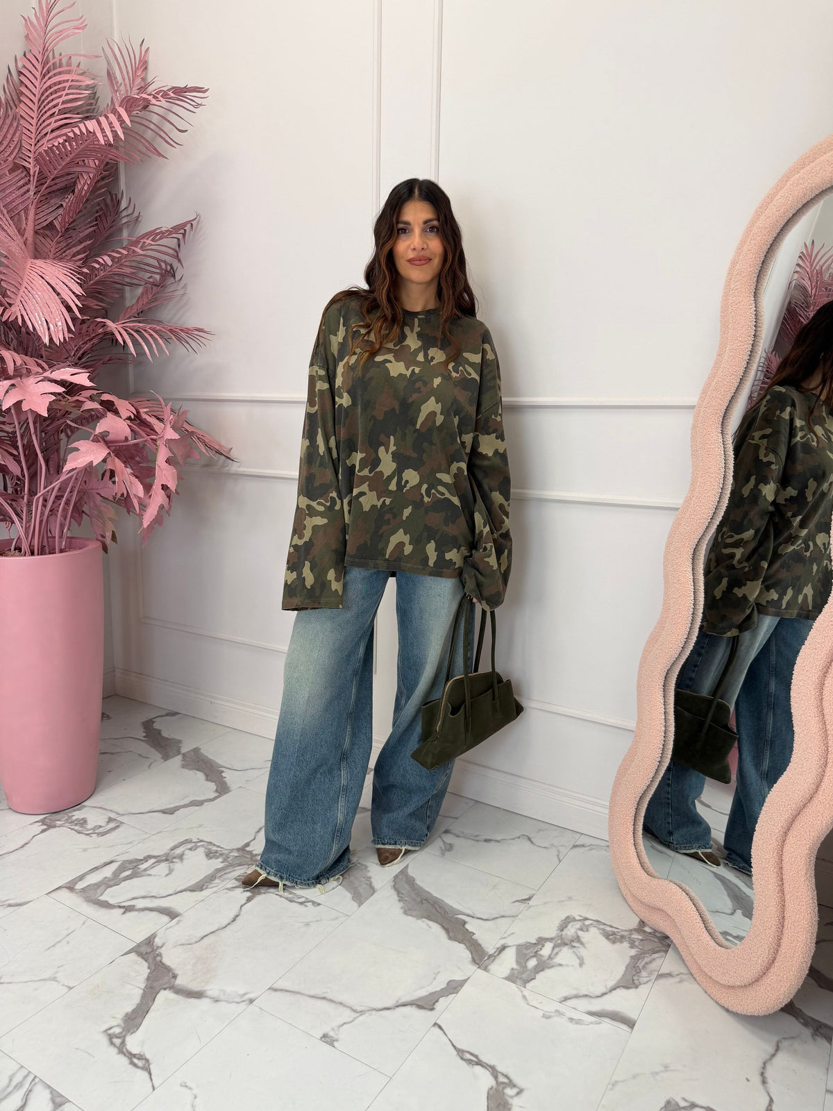Maglia longsleeve lunga Camouflage LUMINA