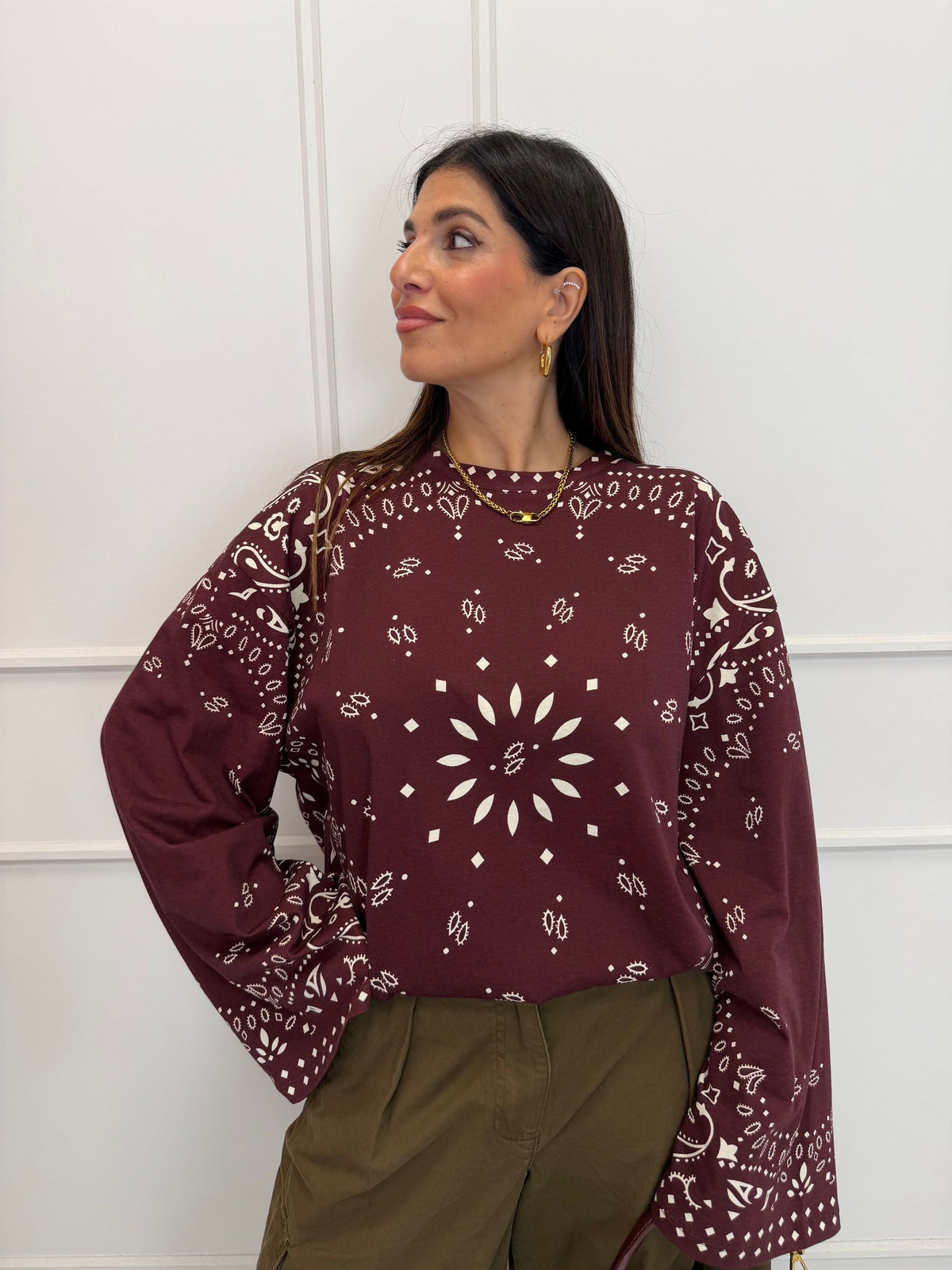 Maglia manica ampia Bandana HAVEONE