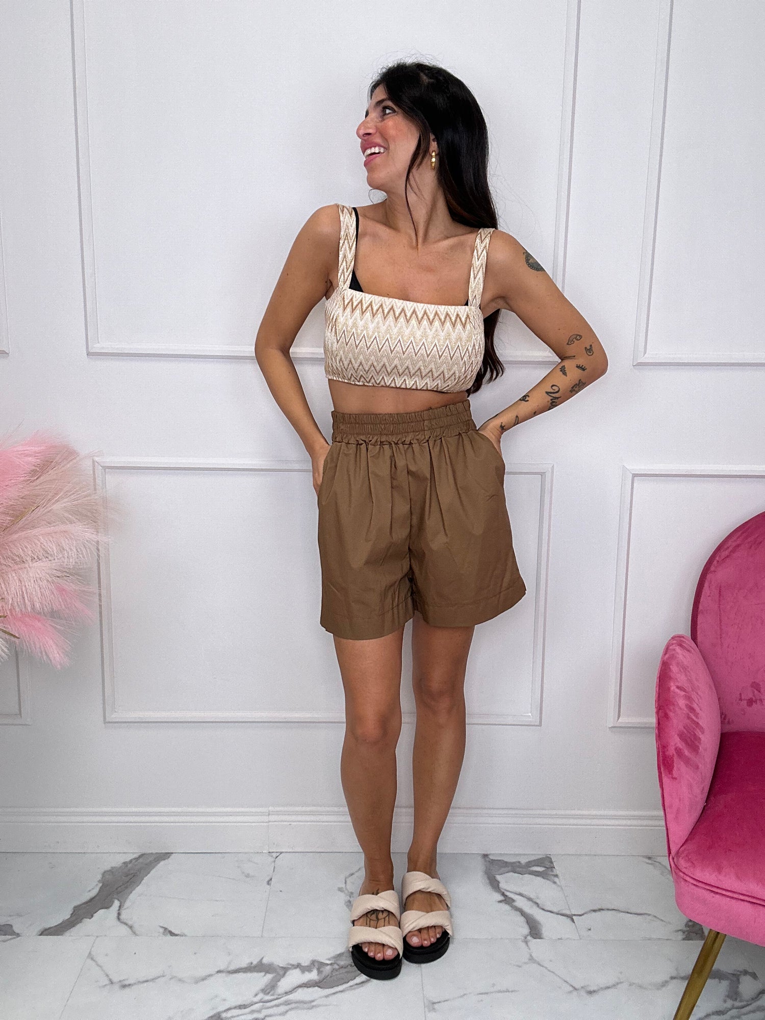 Top crop lurex THE LULU’