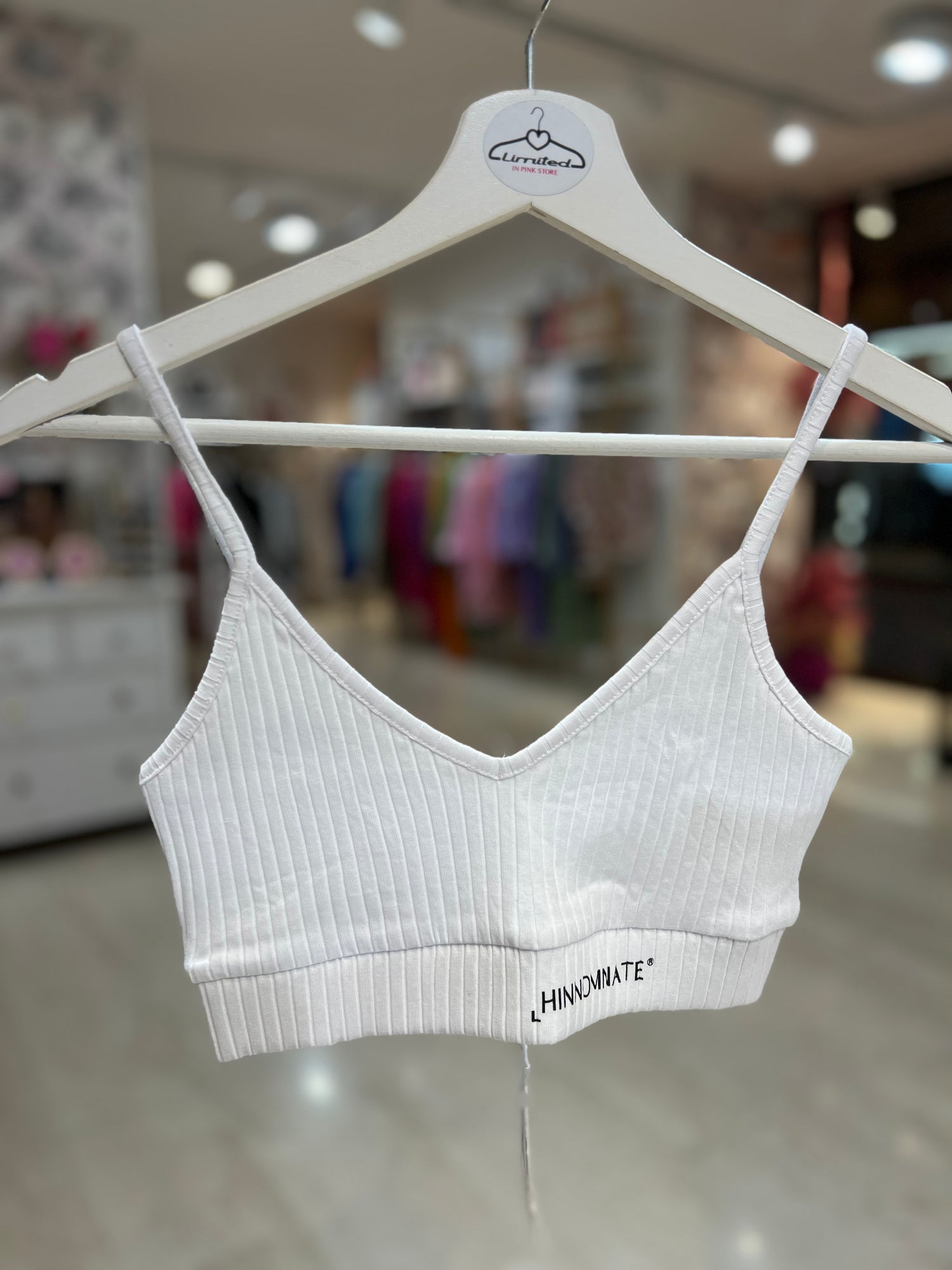 Top a costine con logo HINNOMINATE