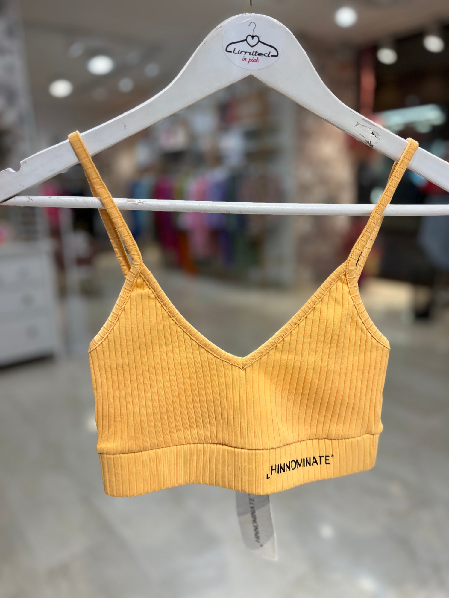 Top a costine con logo HINNOMINATE