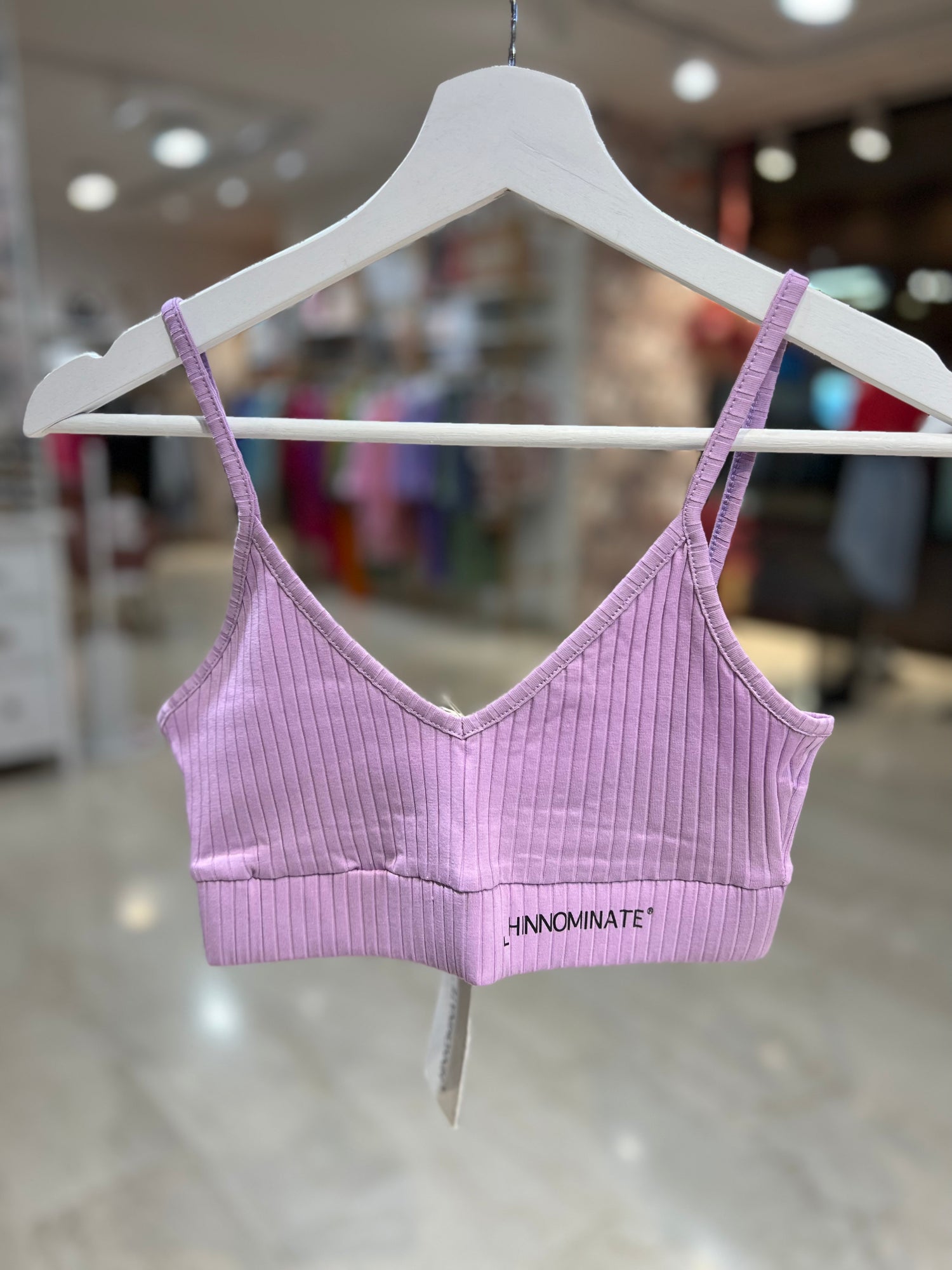 Top a costine con logo HINNOMINATE