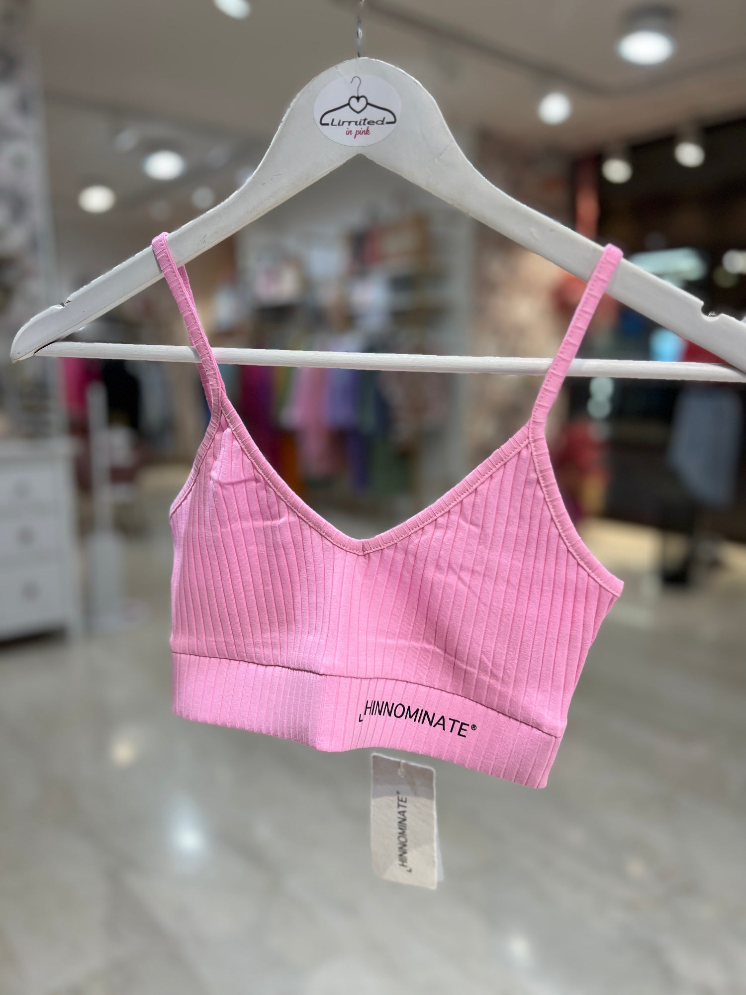 Top a costine con logo HINNOMINATE