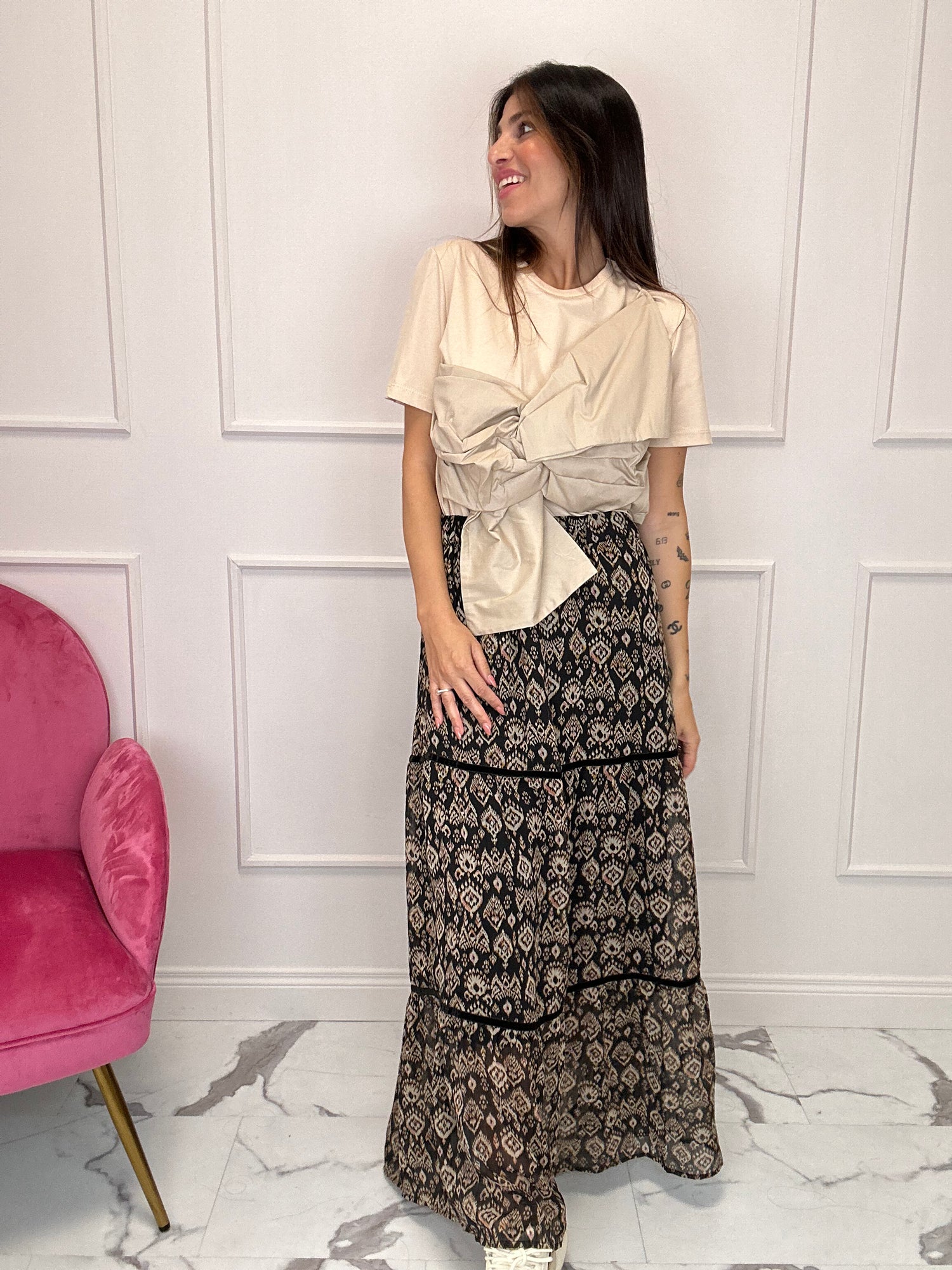 T-shirt “Maxi fiocco” LUMINA