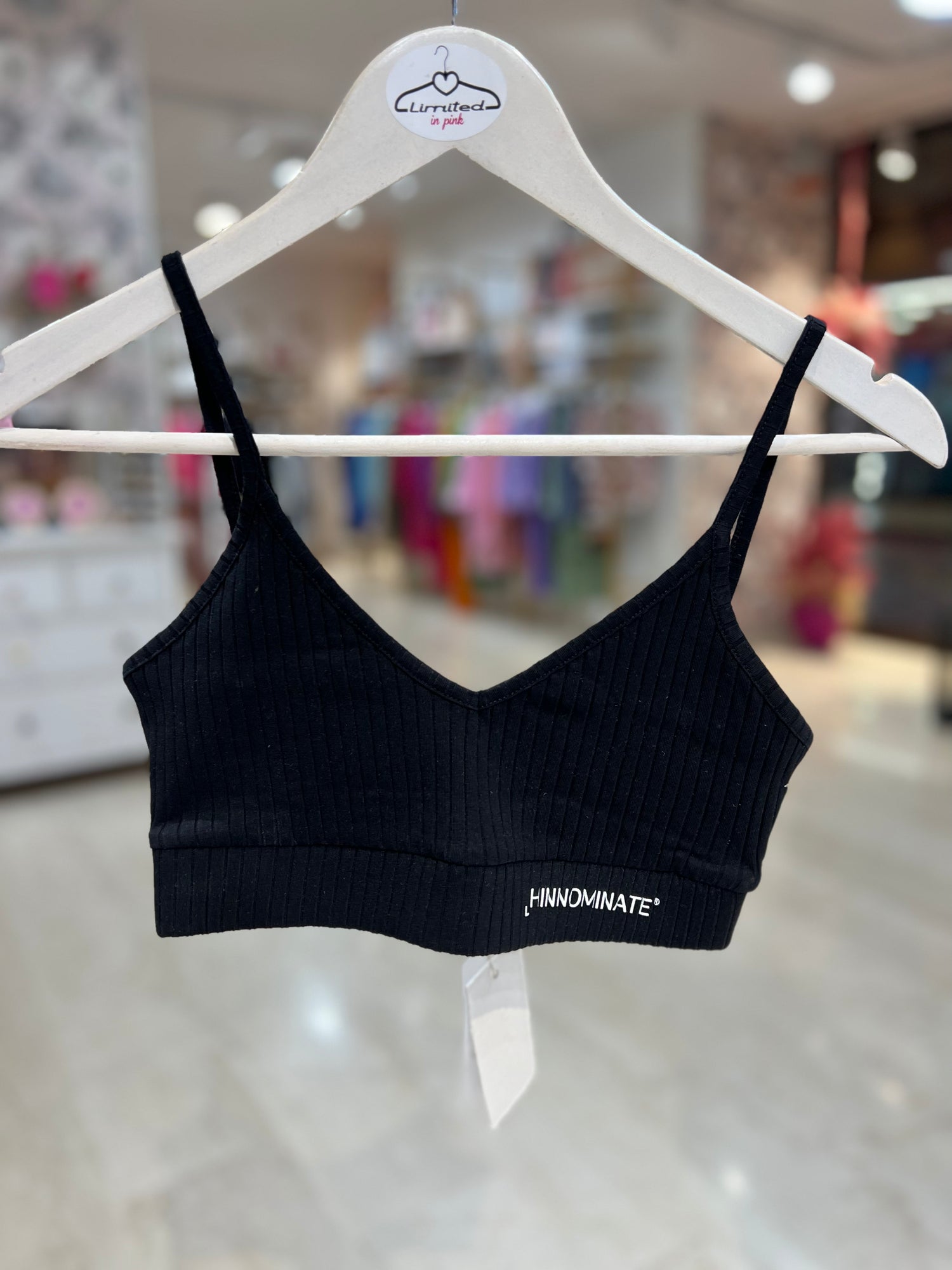 Top a costine con logo HINNOMINATE