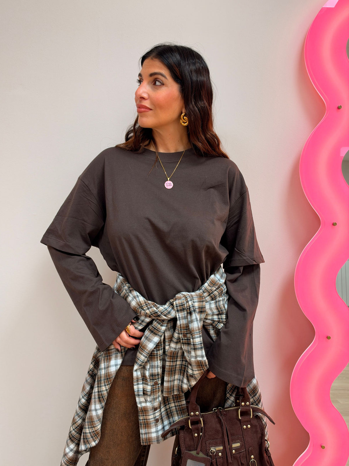 T-shirt combinata Freja ONLY