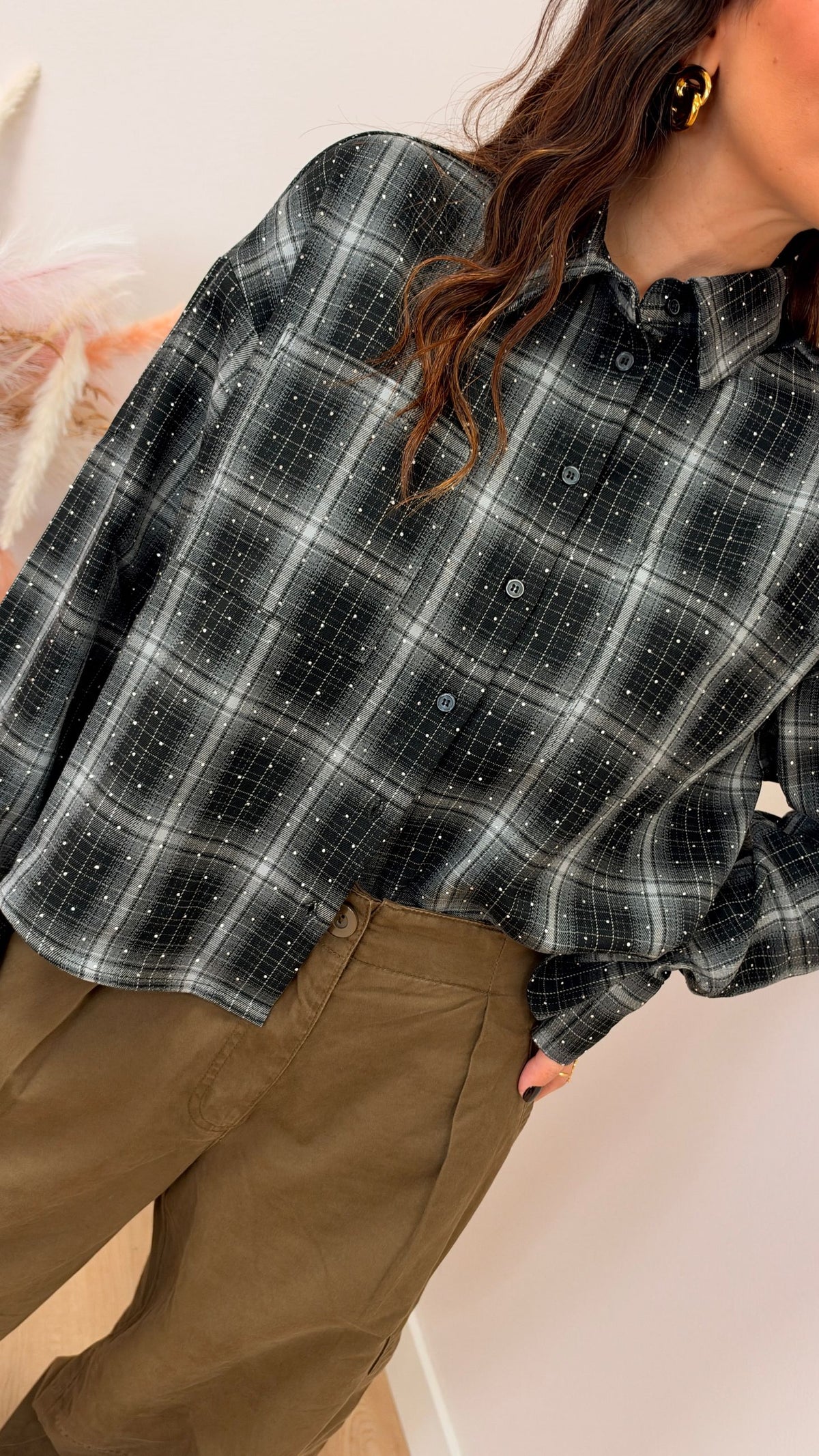 Camicia corta strass Ilston ONLY