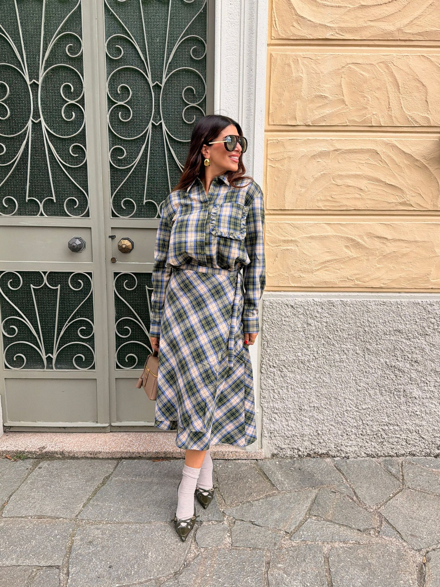 Camicia quadri taschino rouches COMPANIA FANTASTICA