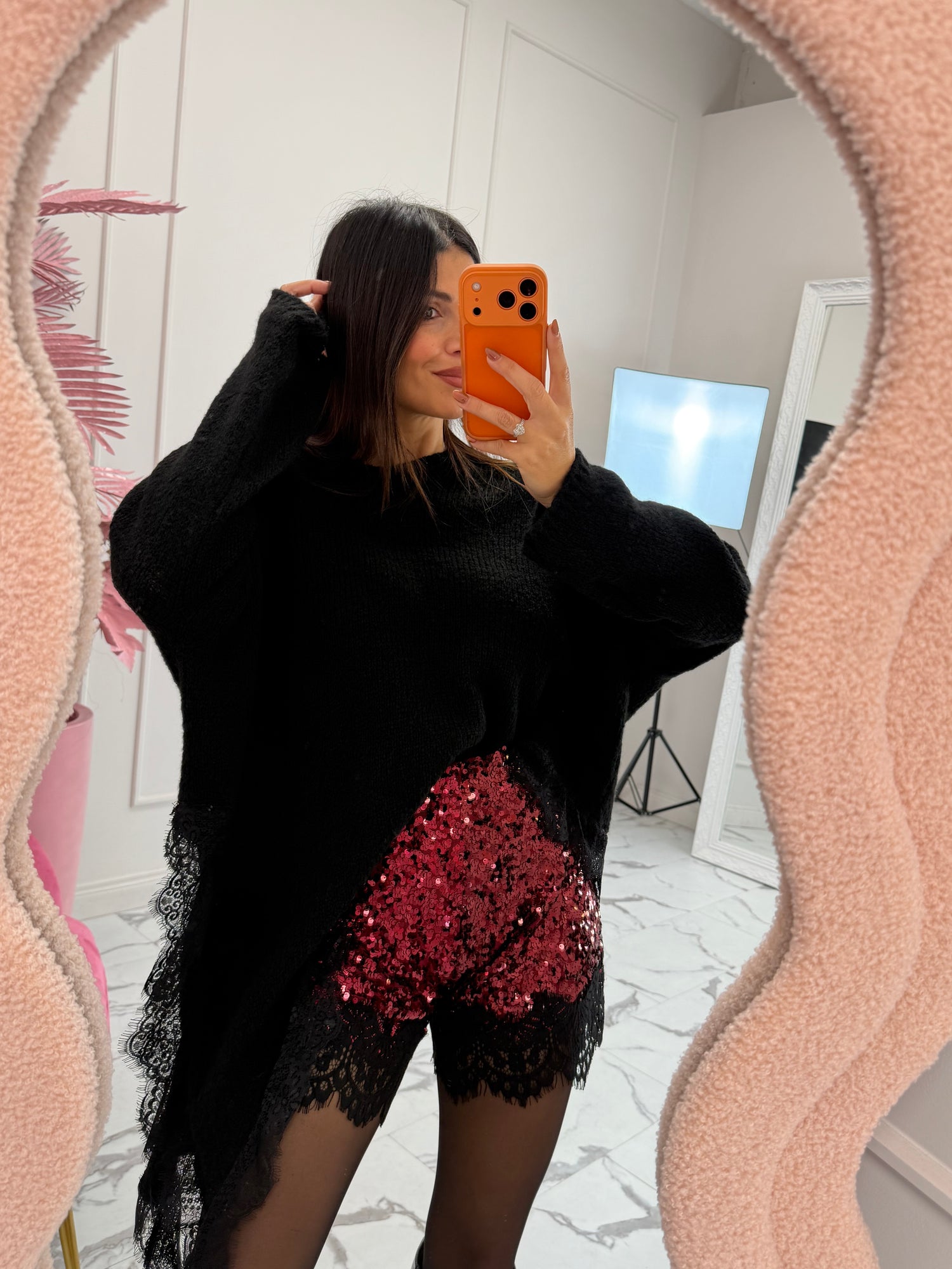 Shorts “Lace paillettes” LIP