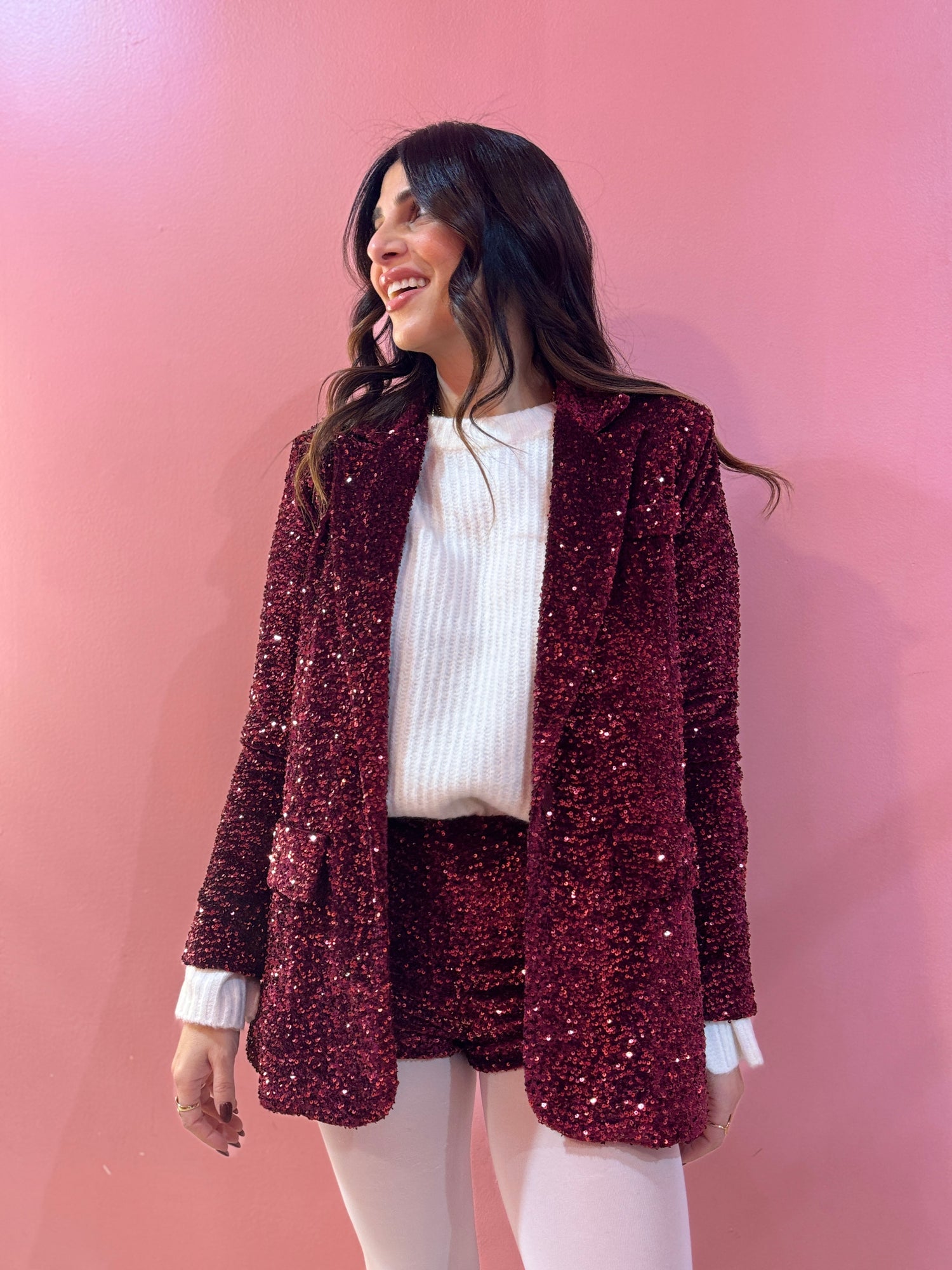 Blazer over velluto paillettes HAVE ONE