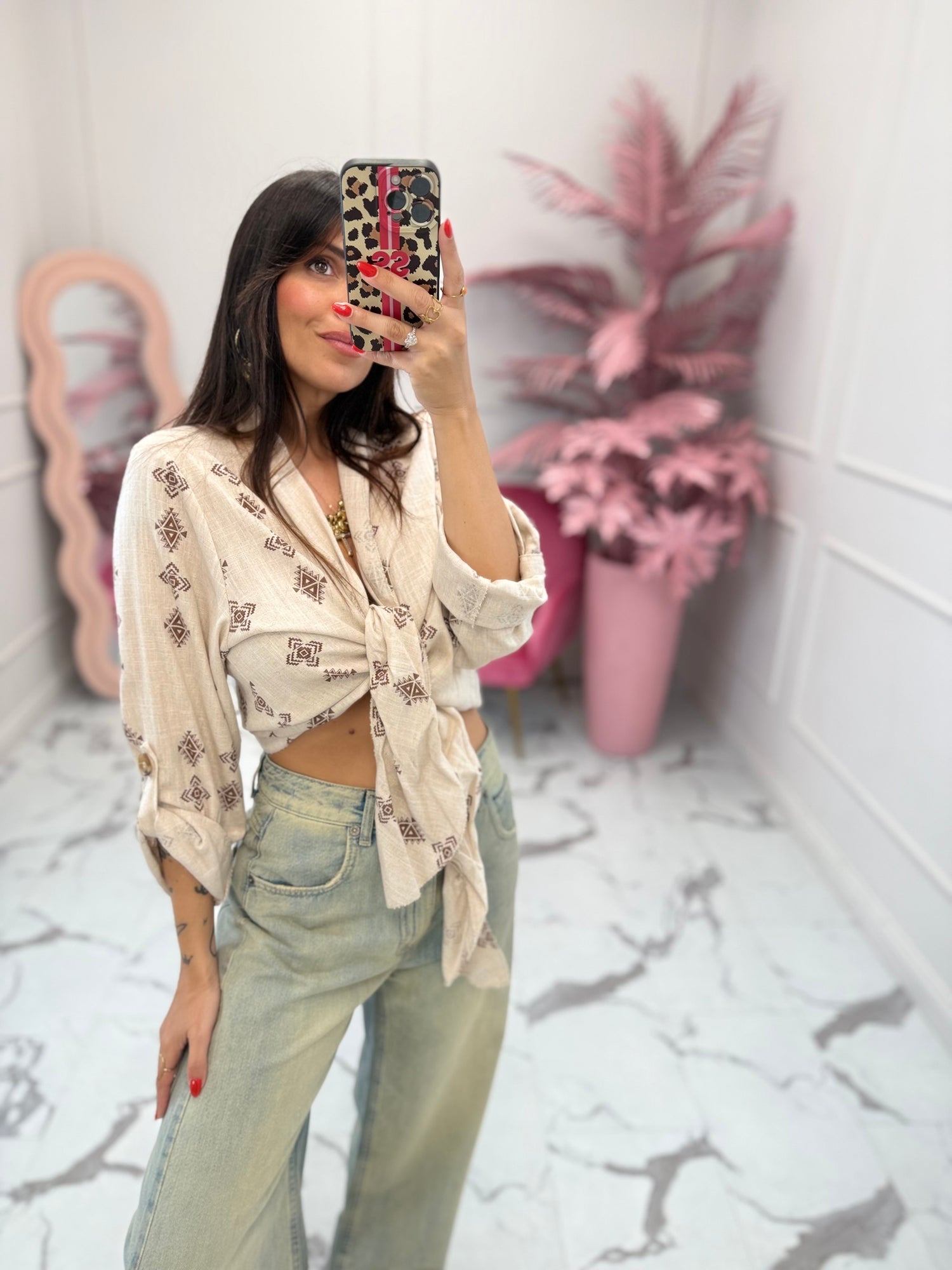 Camicia con nodo “Wild” LIP