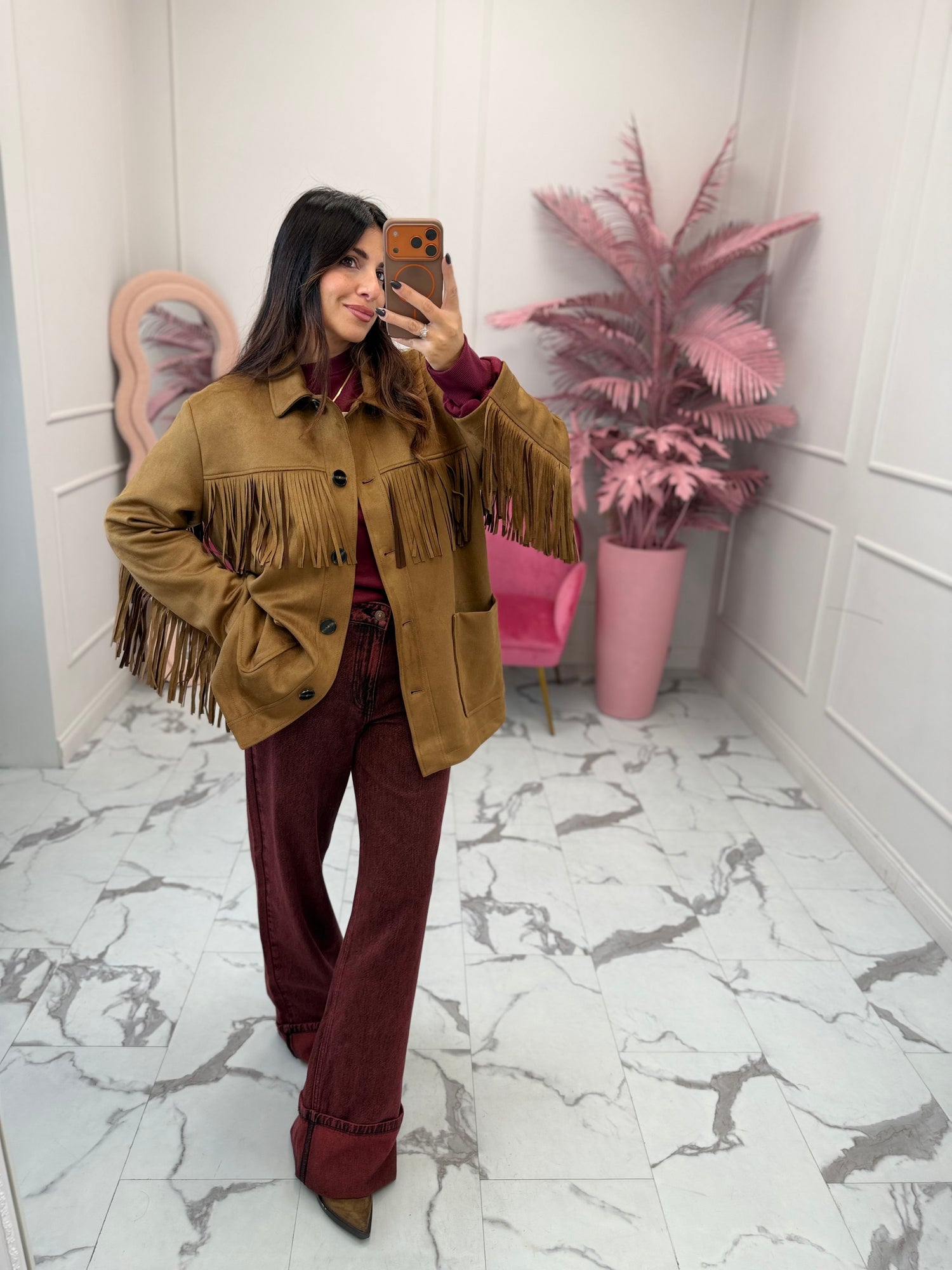 Giacca con frange “Willa” ONLY