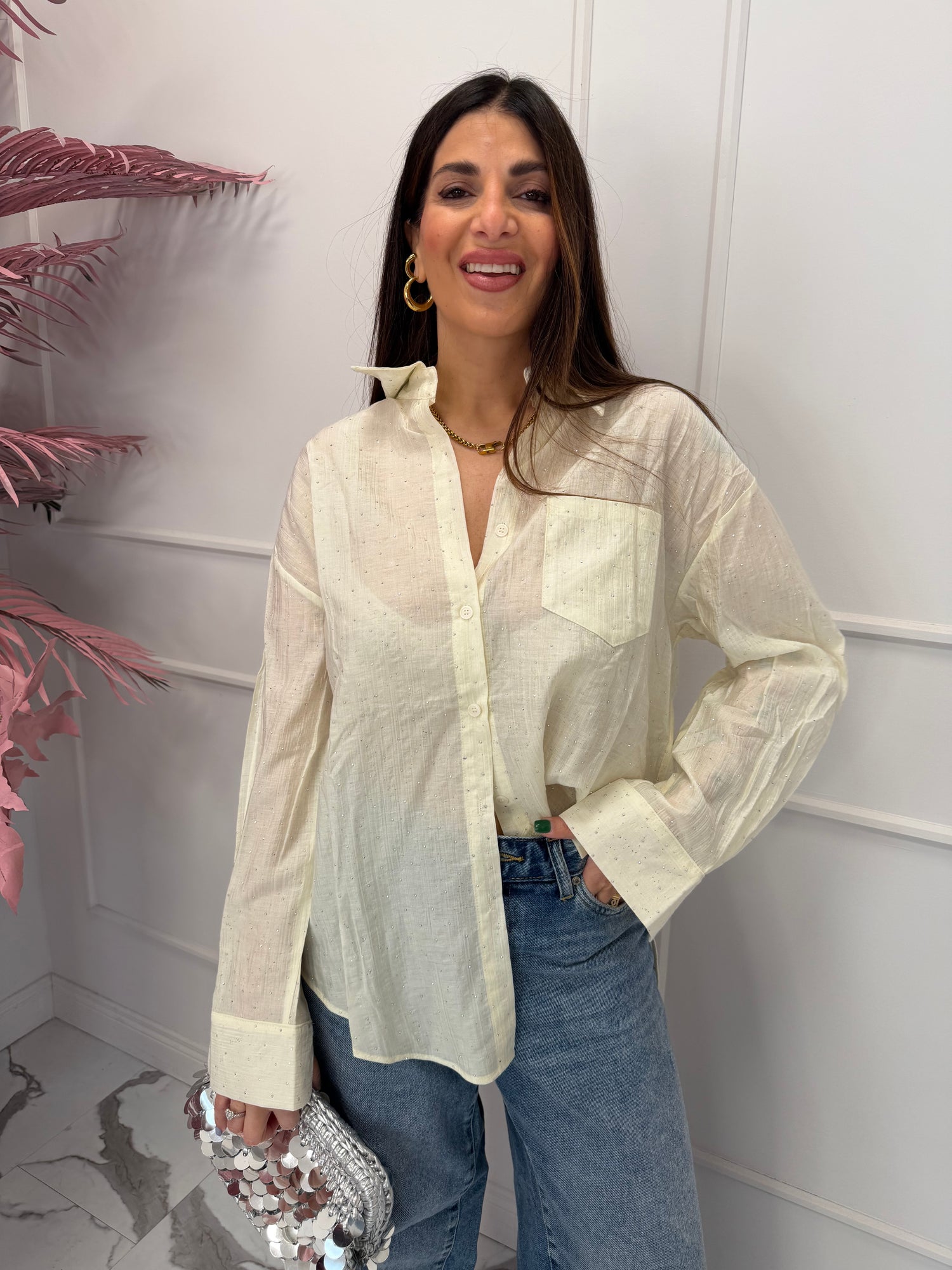 Camicia  strass “Luce” MONIQUE