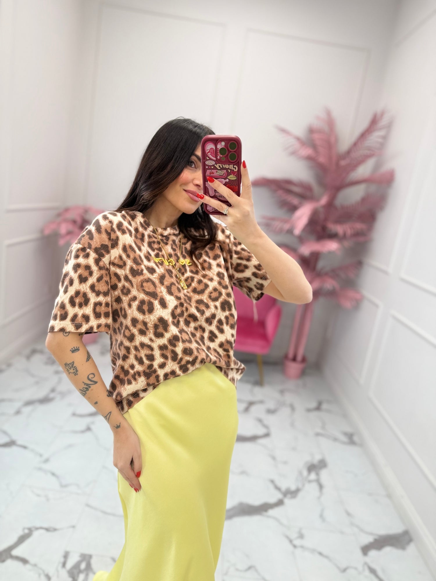 T-shirt Leopard “So cute” LUMINA