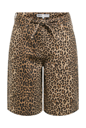Bermuda in Denim Leopard “Naomi” ONLY