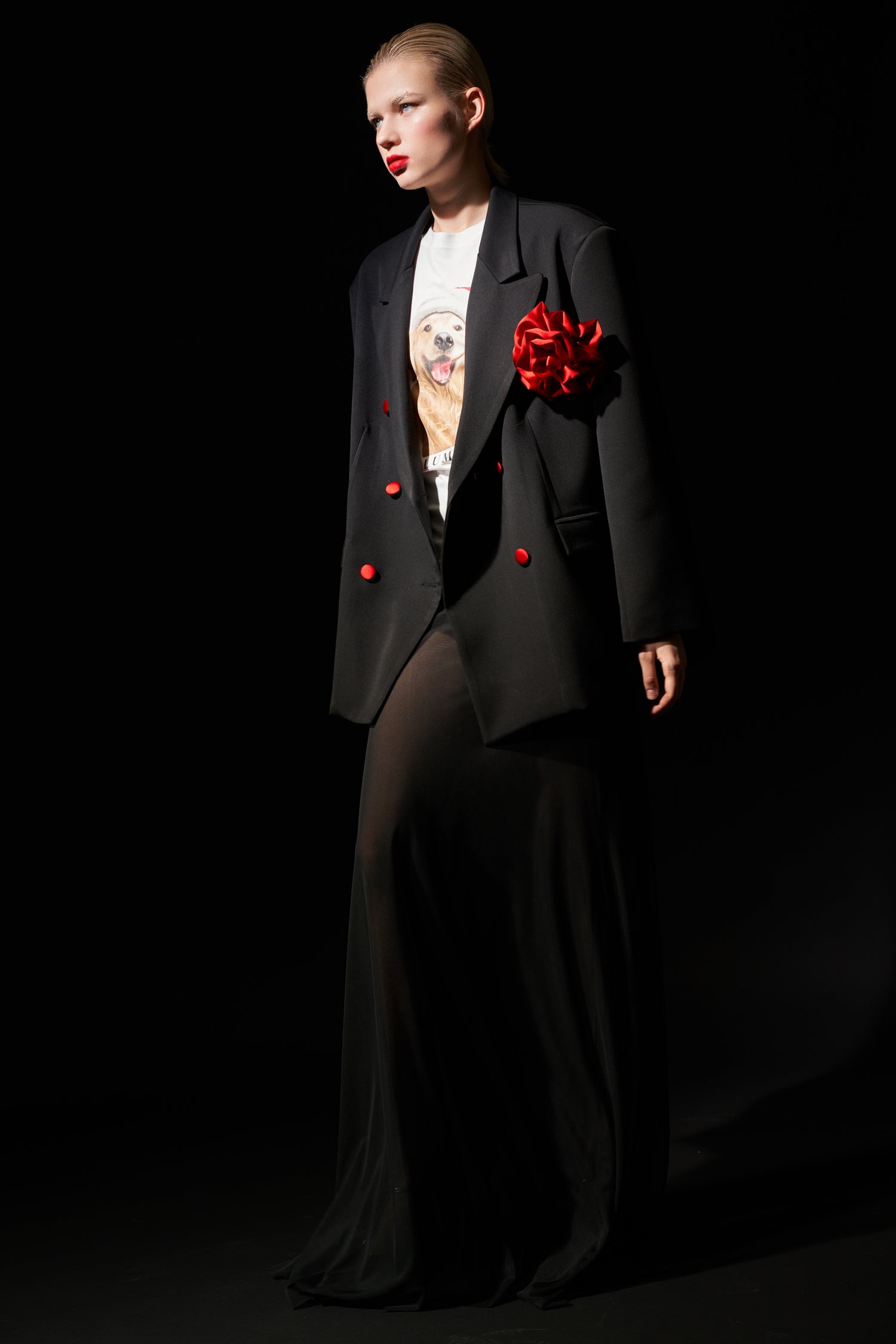 Blazer over “Red touch” LUMINA