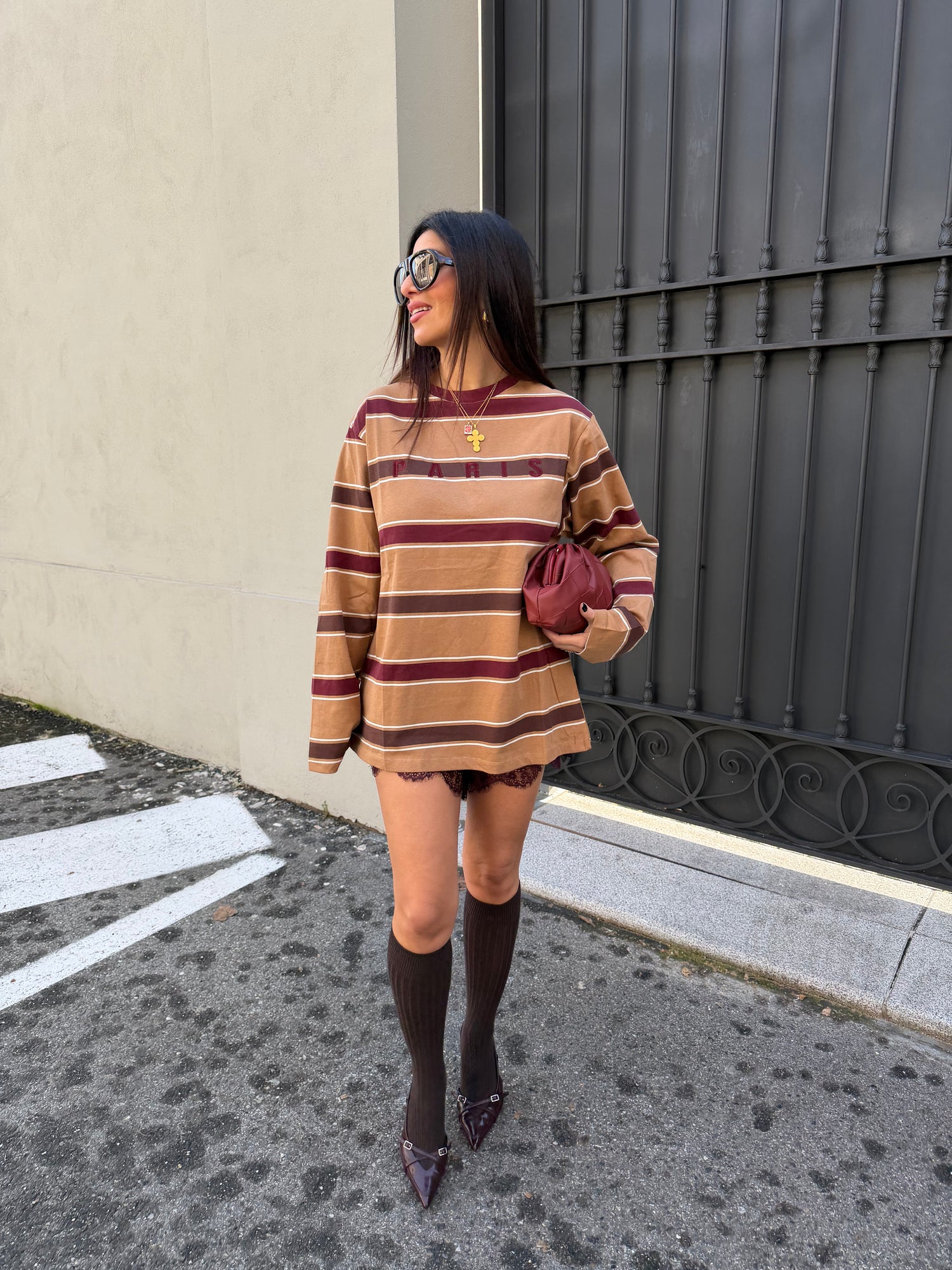 T-shirt manica lunga “Paris”  MONIQUE