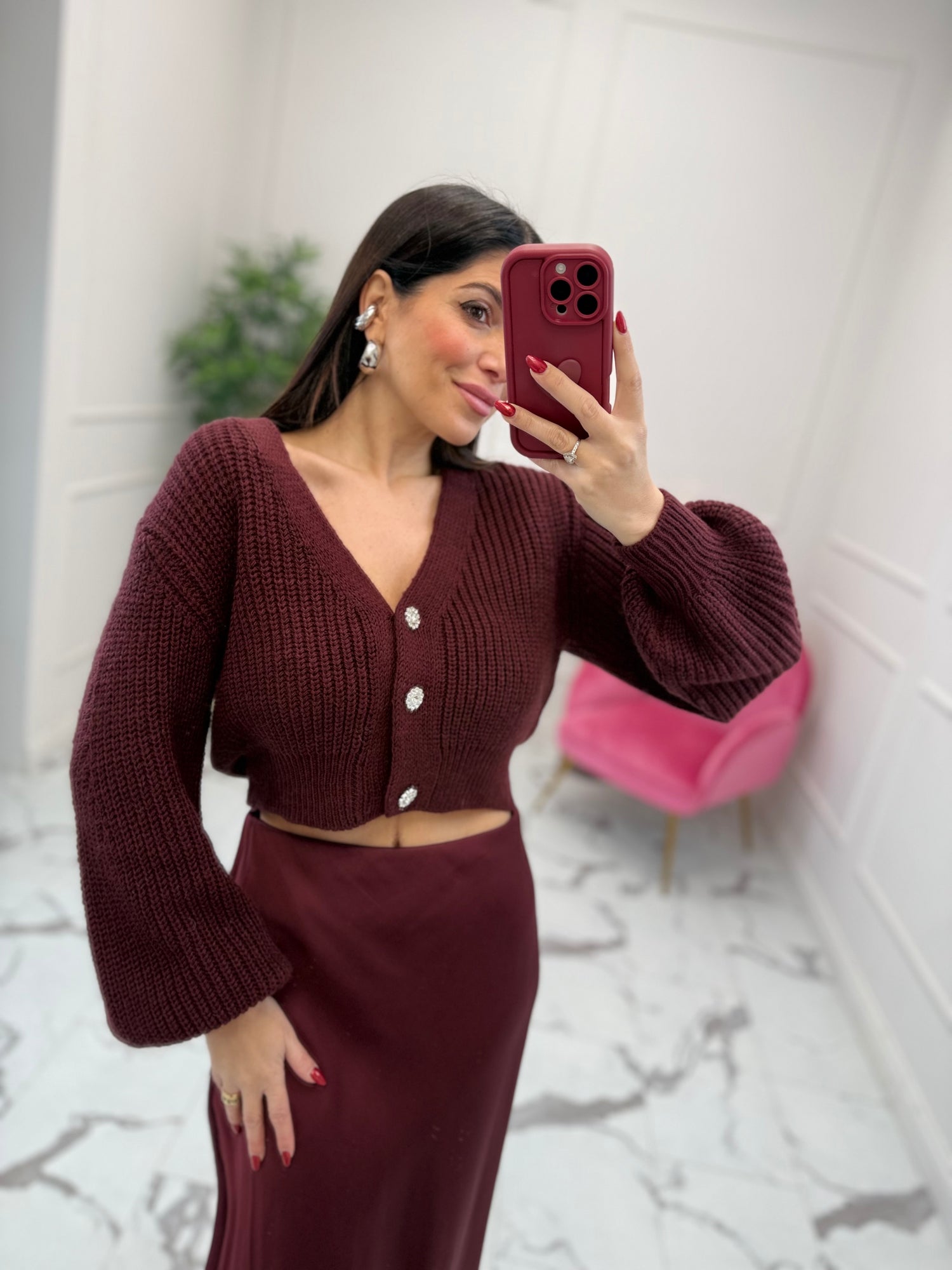 Cardigan bottoni gioiello HAVE ONE