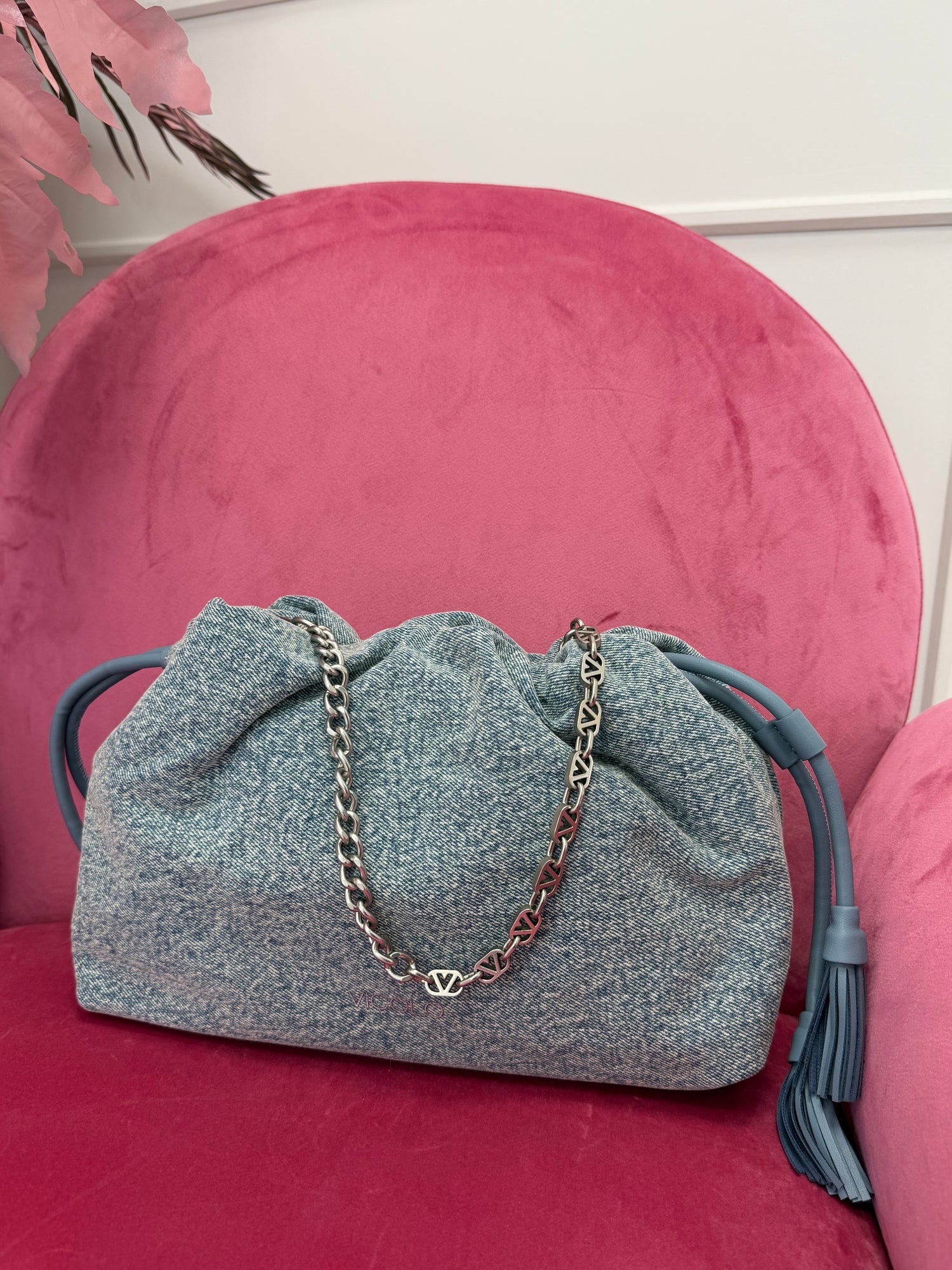 Borsa “Tassel Small Denim” VICOLO