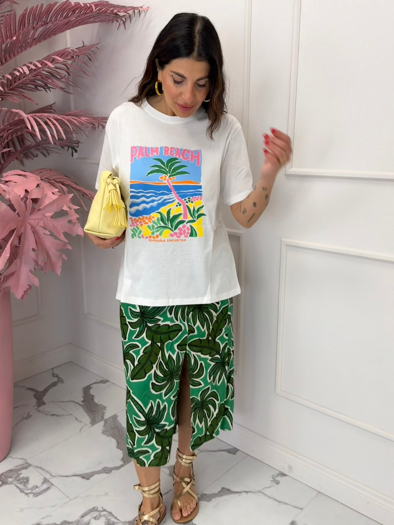 T-shirt “Palm Beach” COMPANIA FANTASTICA