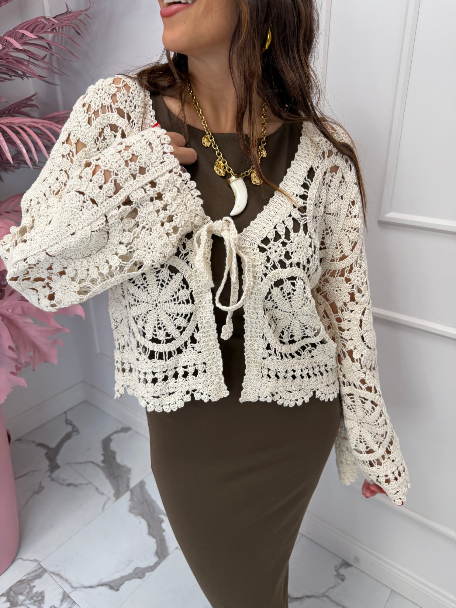 Cardigan crochet “Waterly” ONLY