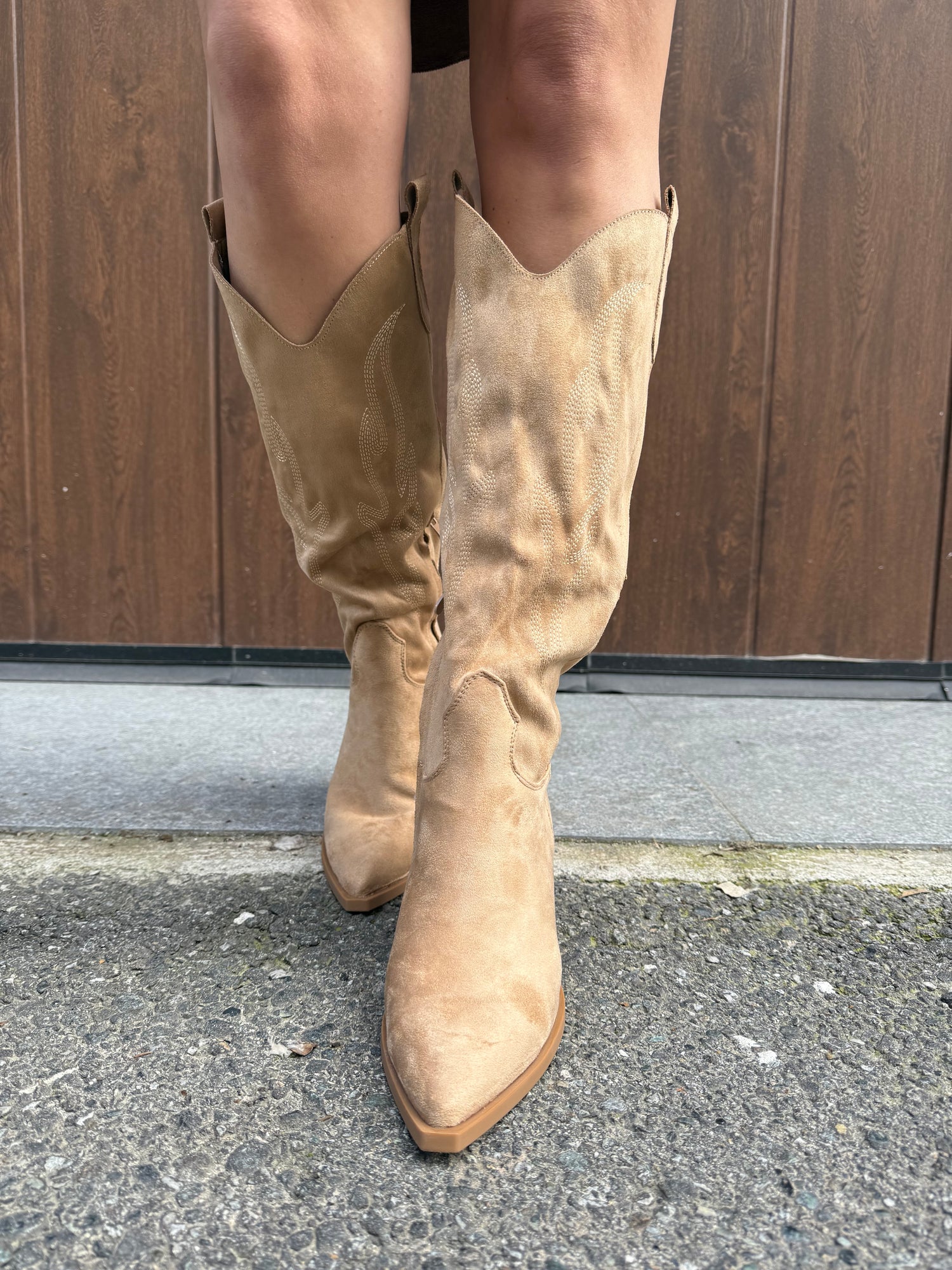 Texano in suede lavorato LIP