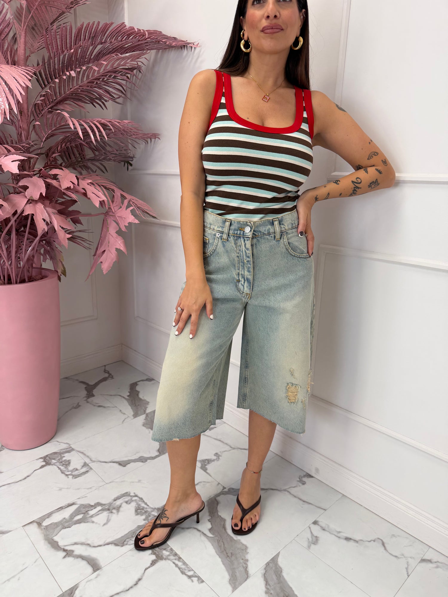 Bermuda jeans maxi “Kojy” HAVE ONE